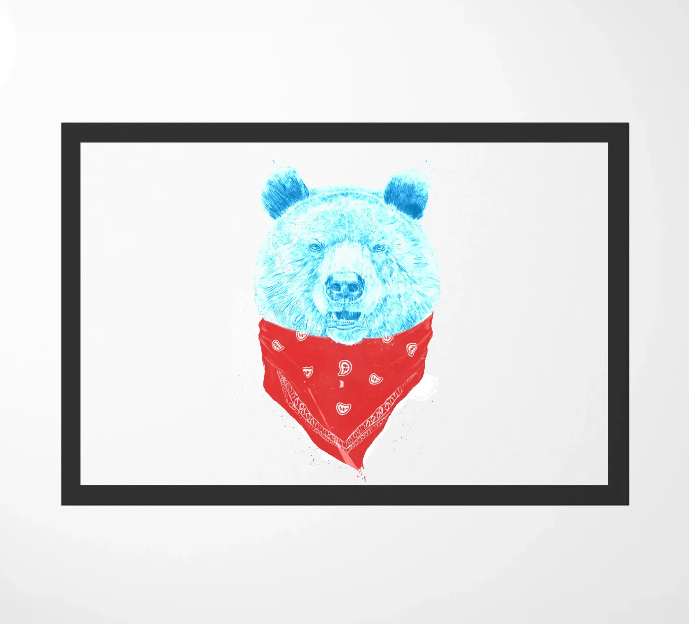 Wild Bear deurmat van Balazs Solti