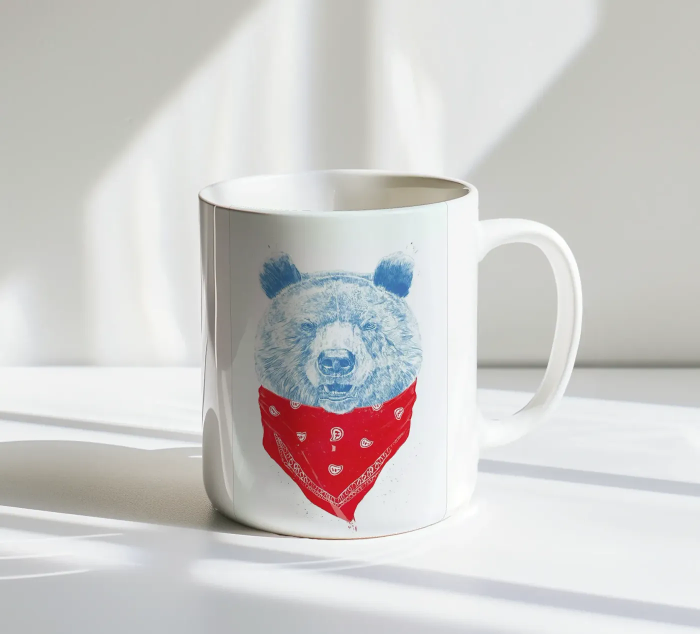 Wild Bear ceramic mug by Balazs Solti