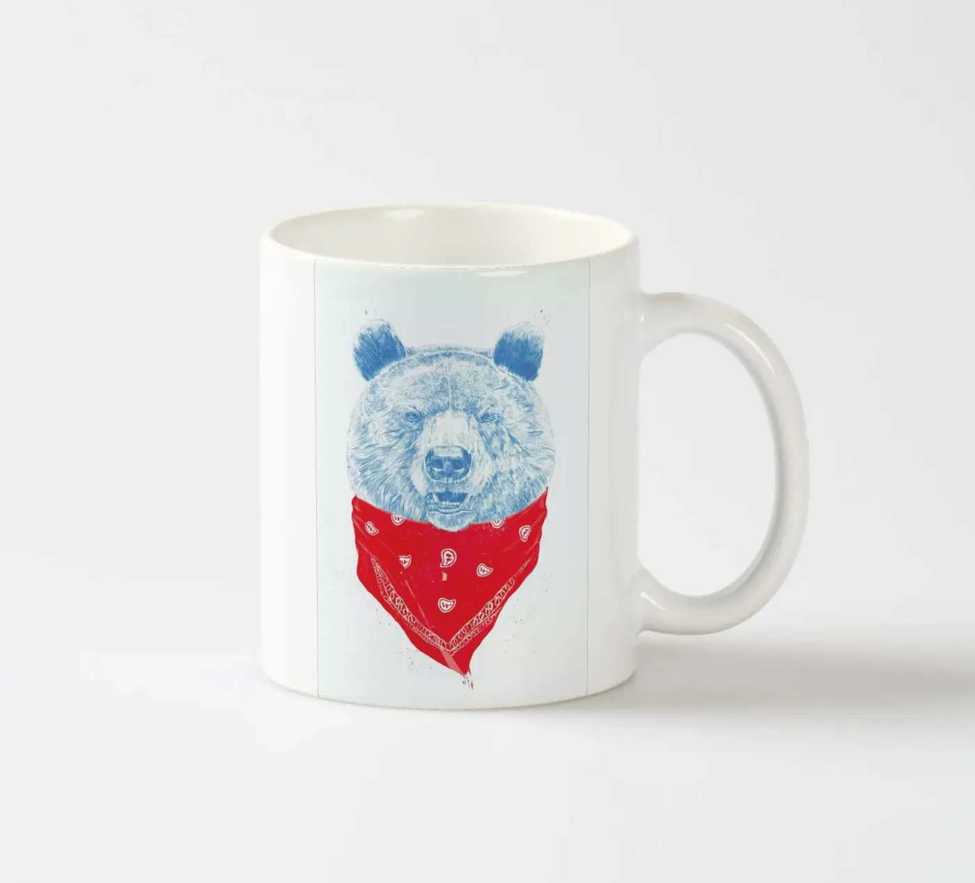 Wild Bear ceramic mug by Balazs Solti