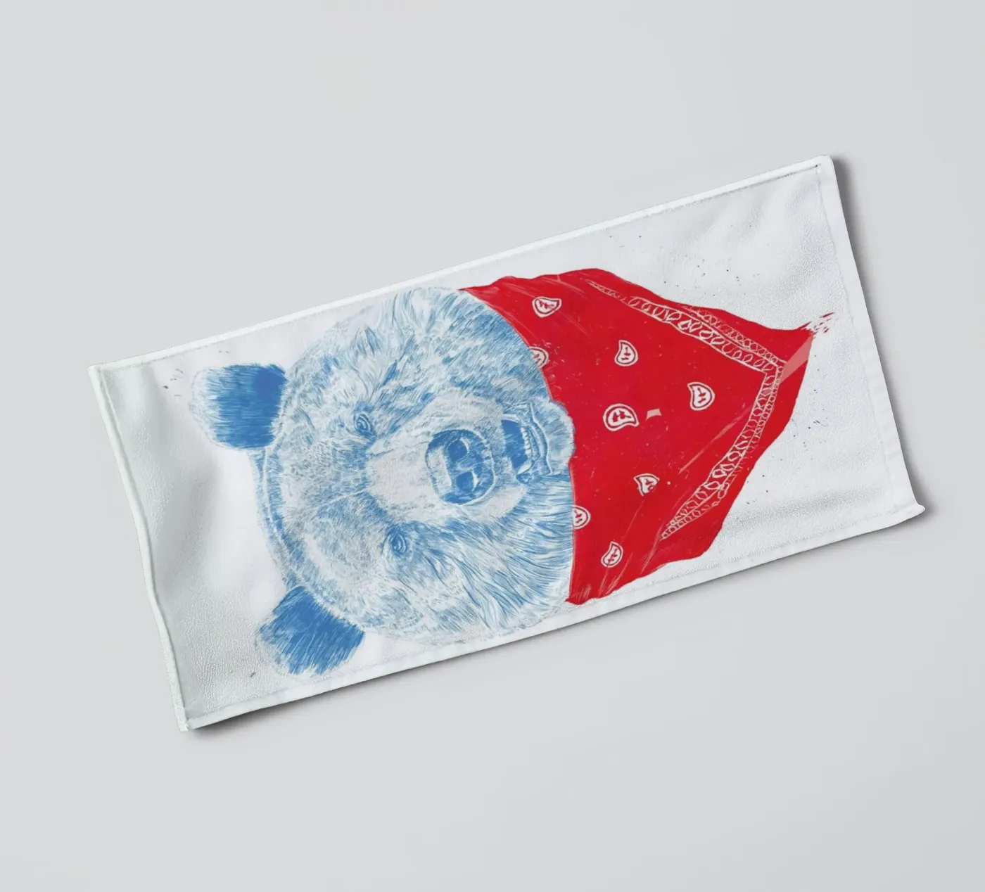 Wild Bear badhanddoek van Balazs Solti