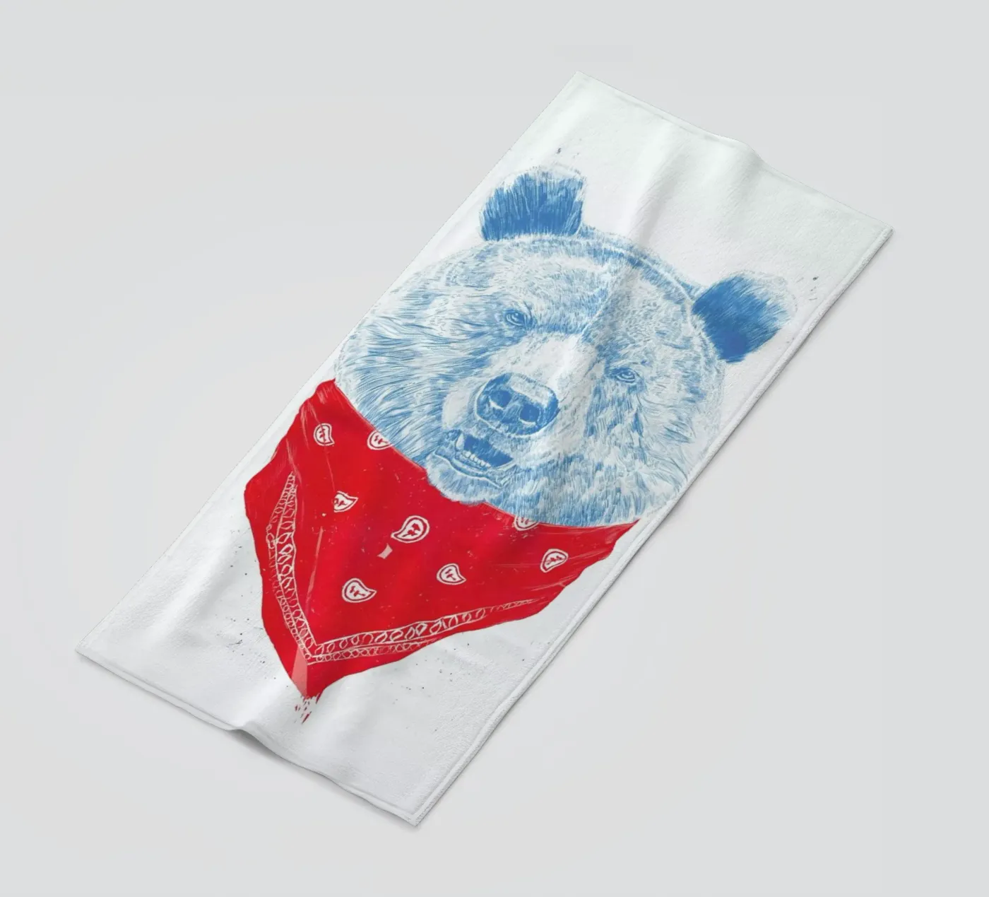 Wild Bear beach towel by Balazs Solti