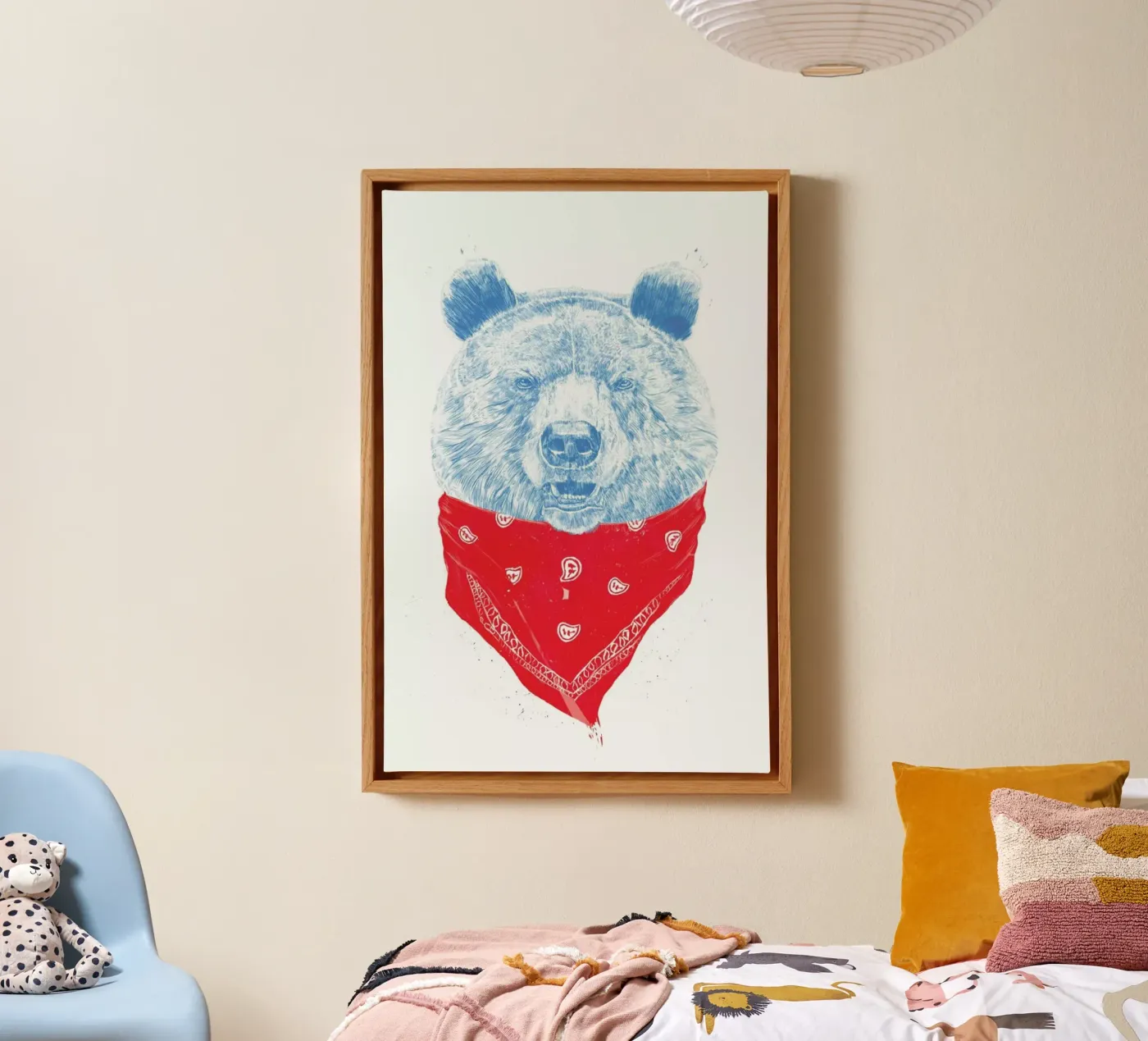 Wild Bear canvas by Balazs Solti