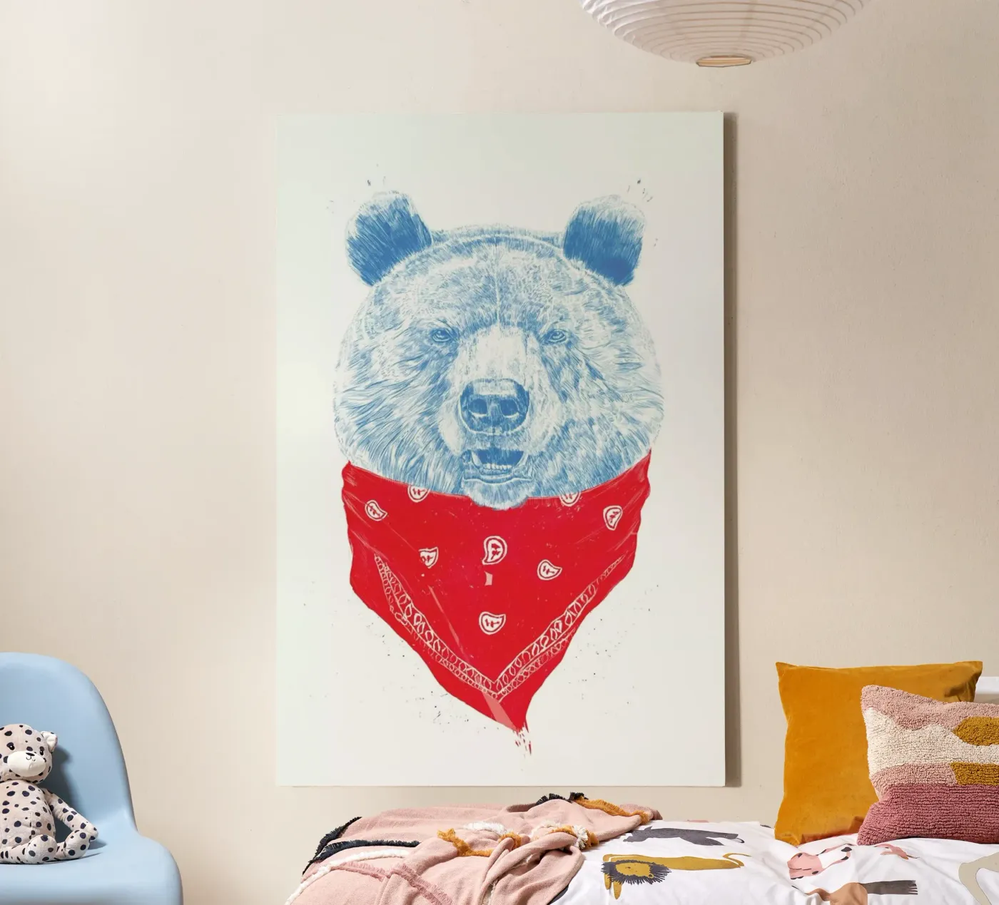 Wild Bear canvas by Balazs Solti