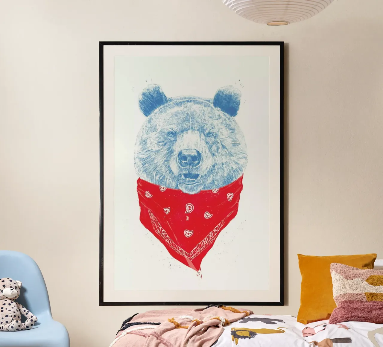 Wild Bear Poster von Balazs Solti