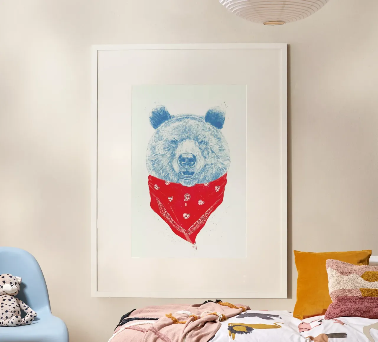Wild Bear Poster von Balazs Solti