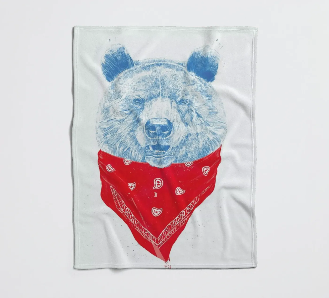 Wild Bear fleece blanket by Balazs Solti