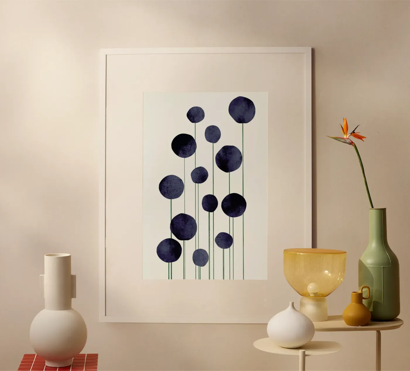 Waterflowers poster da Kubistika