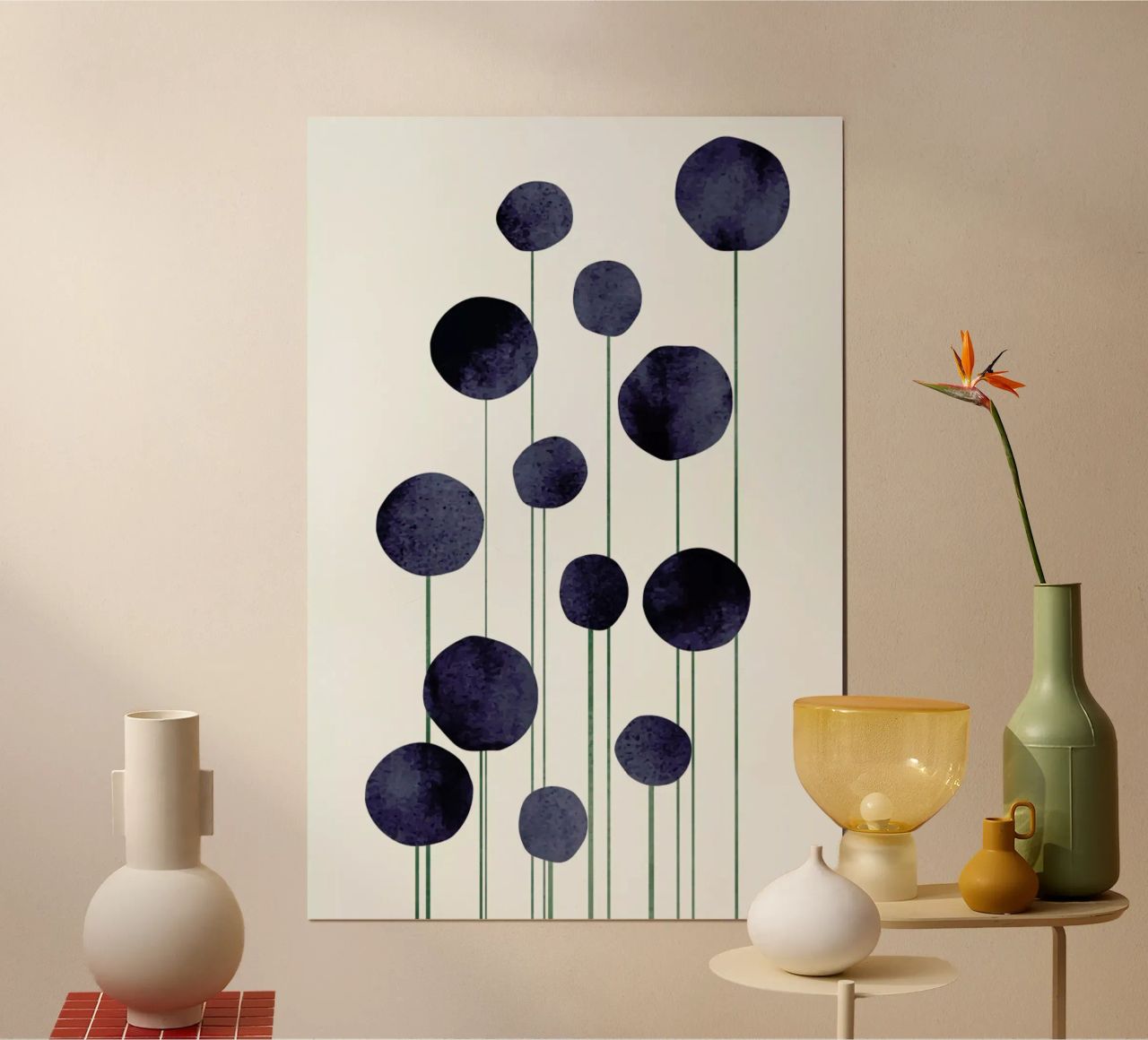Waterflowers poster van Kubistika