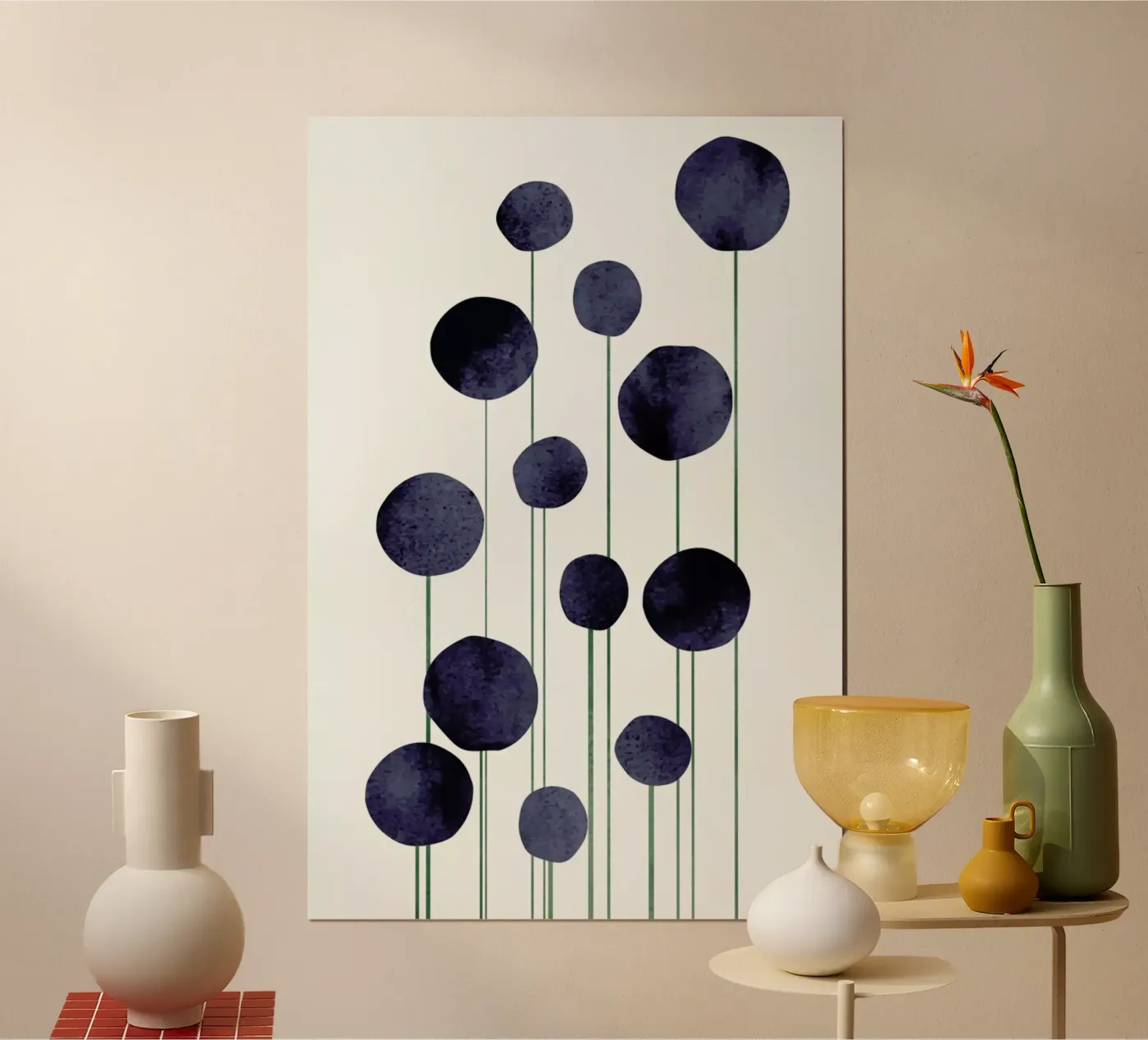 Waterflowers poster de Kubistika