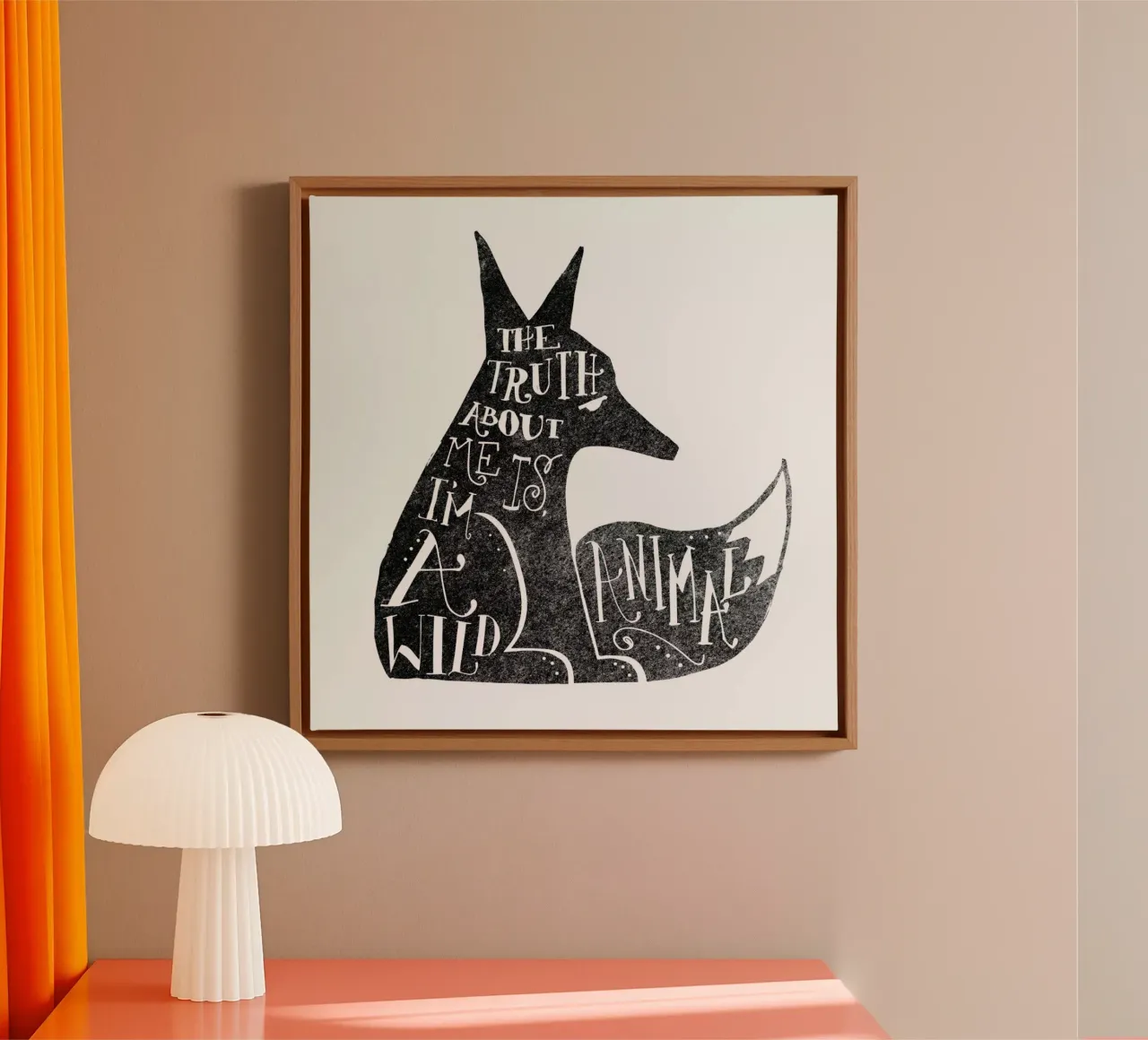 I’m a wild animal tela con Cornice a cassetta da Matthew Taylor Wilson