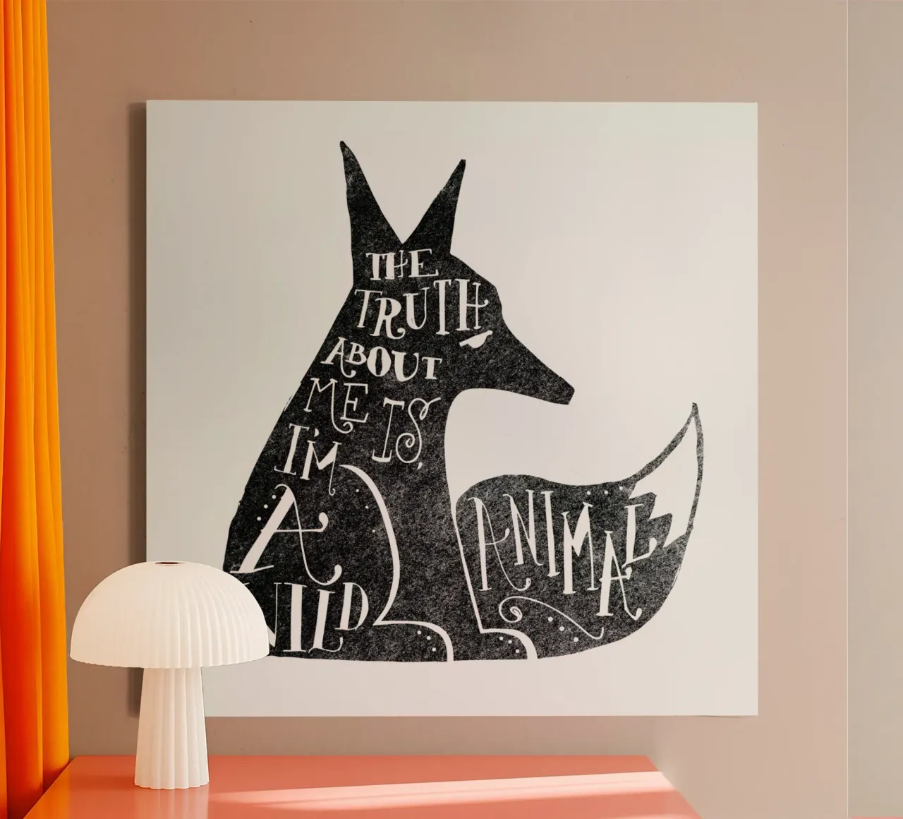 I’m a wild animal tela con Cornice a cassetta da Matthew Taylor Wilson
