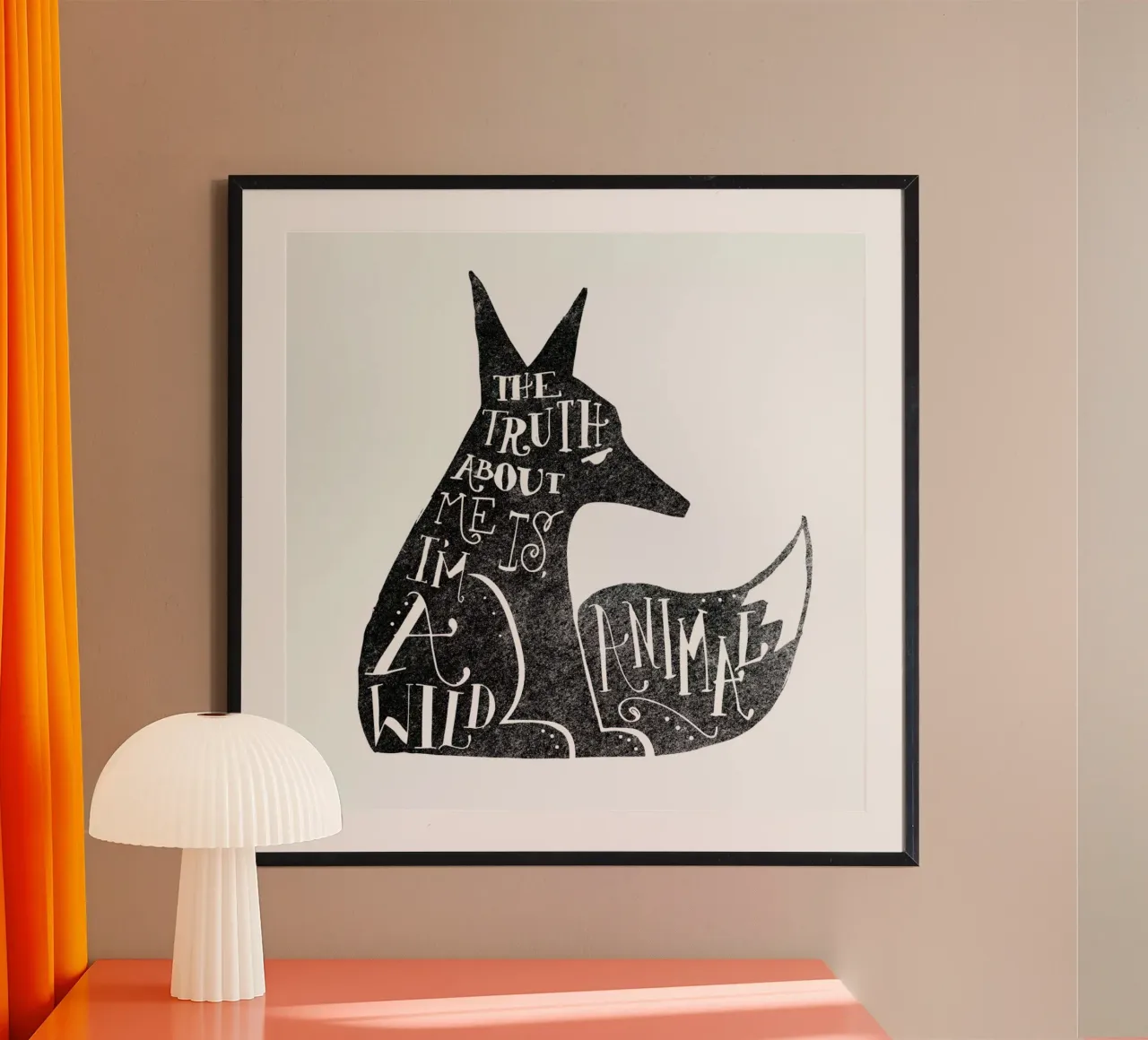 I’m a wild animal poster con telaio in alluminio da Matthew Taylor Wilson