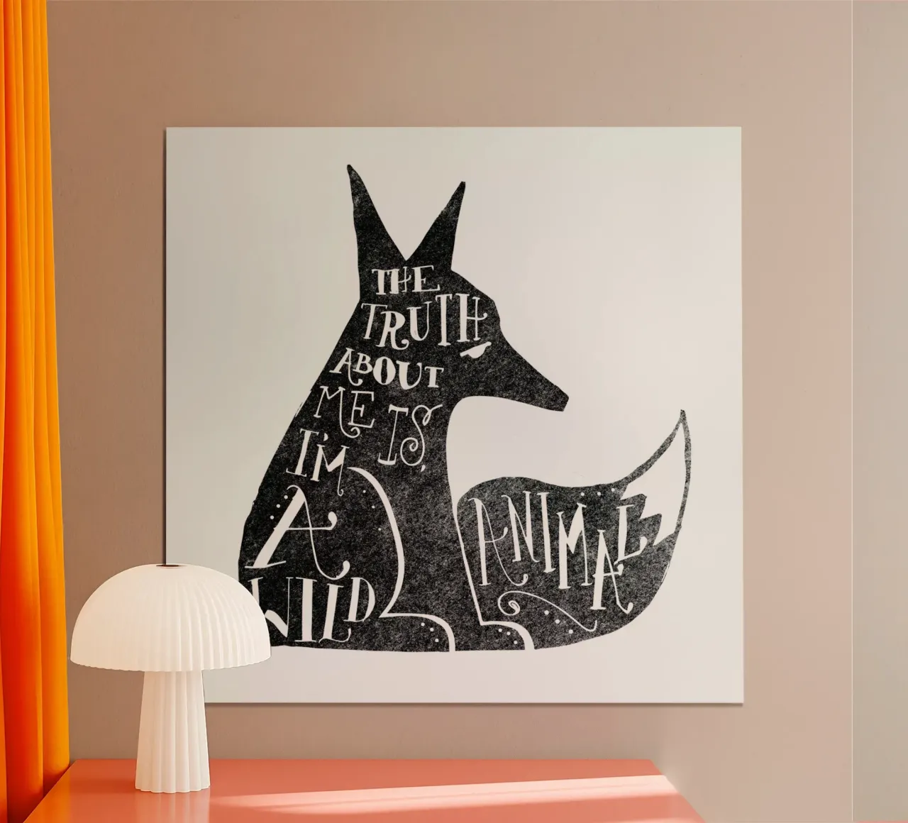 I’m a wild animal poster con telaio in alluminio da Matthew Taylor Wilson