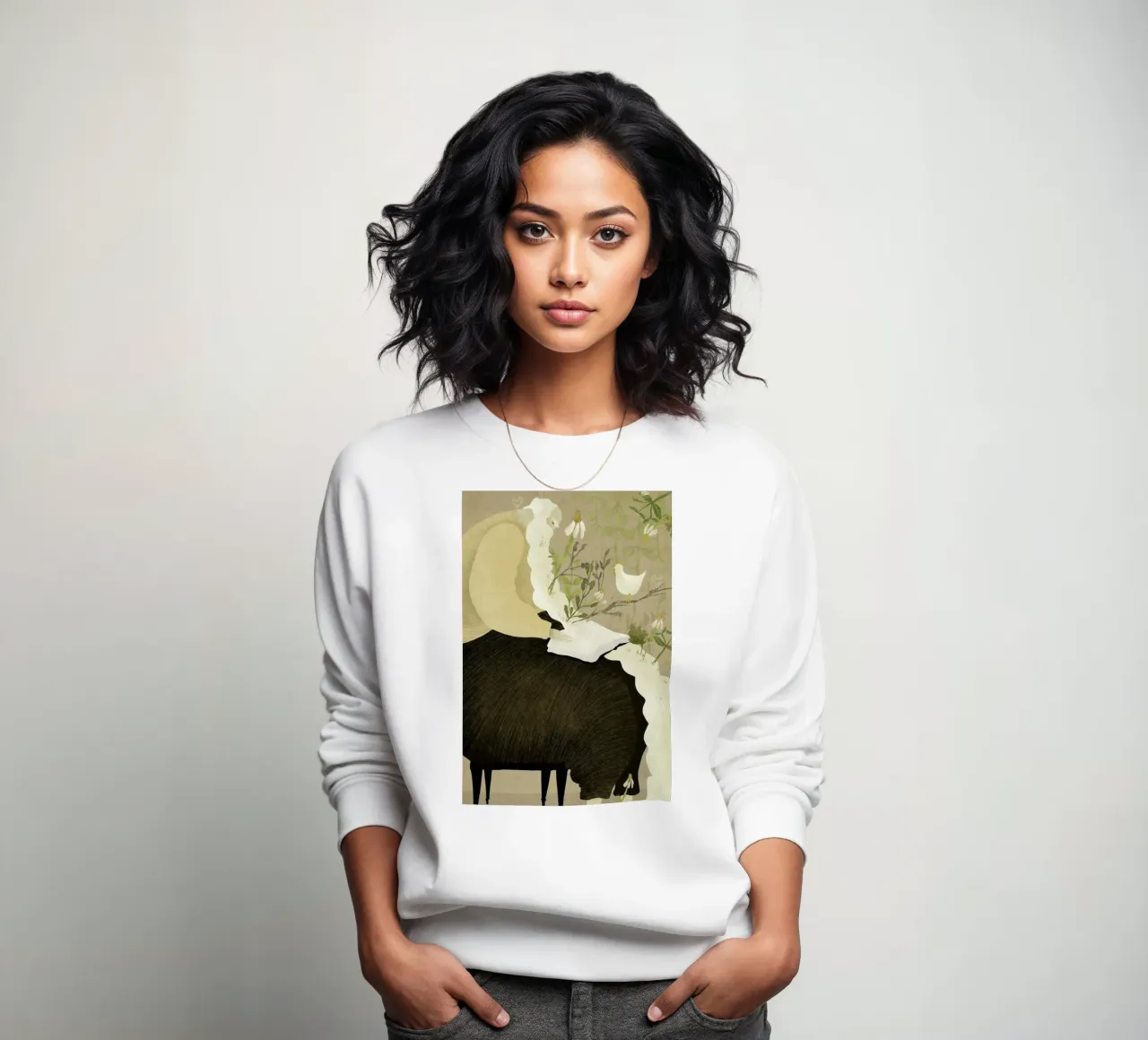 Man With Beard felpa da Amalia Restrepo