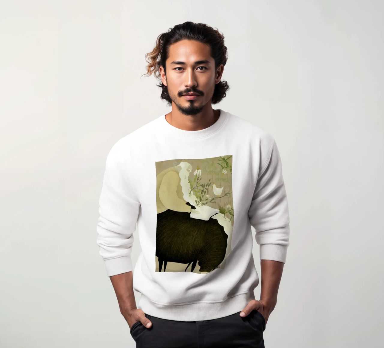 Man With Beard sweat de Amalia Restrepo
