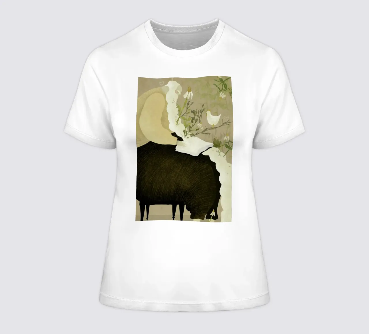 Man With Beard t-shirt da donna da Amalia Restrepo