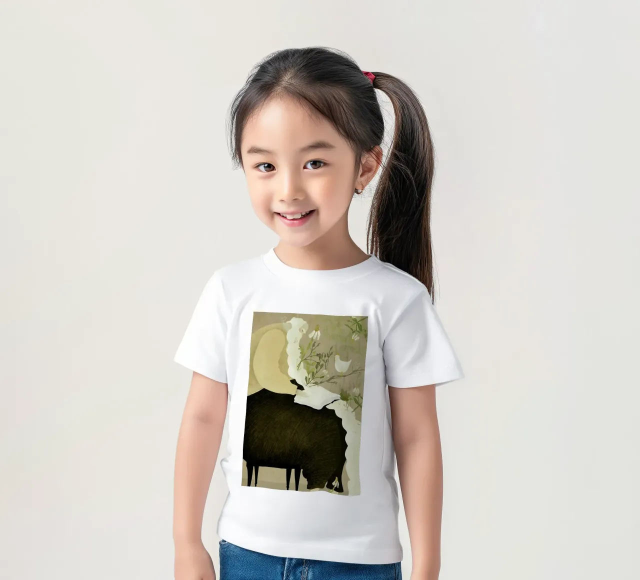 Man With Beard t-shirt bambini da Amalia Restrepo