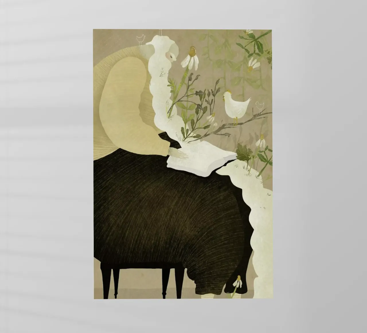 Man With Beard pellicola backlit da Amalia Restrepo