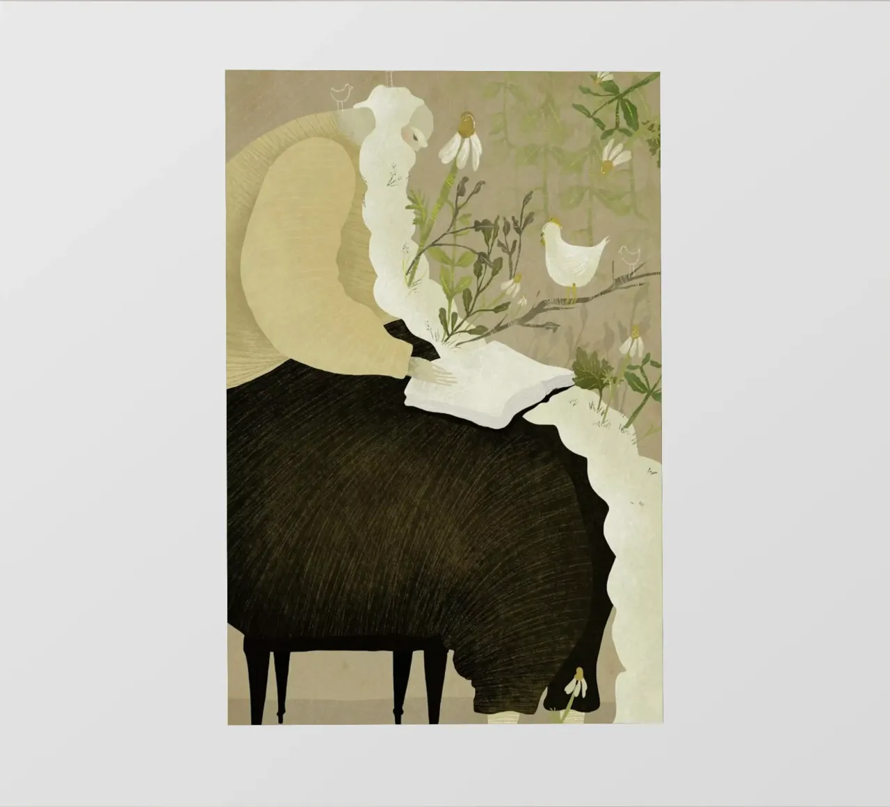 Man With Beard telo in pvc da Amalia Restrepo