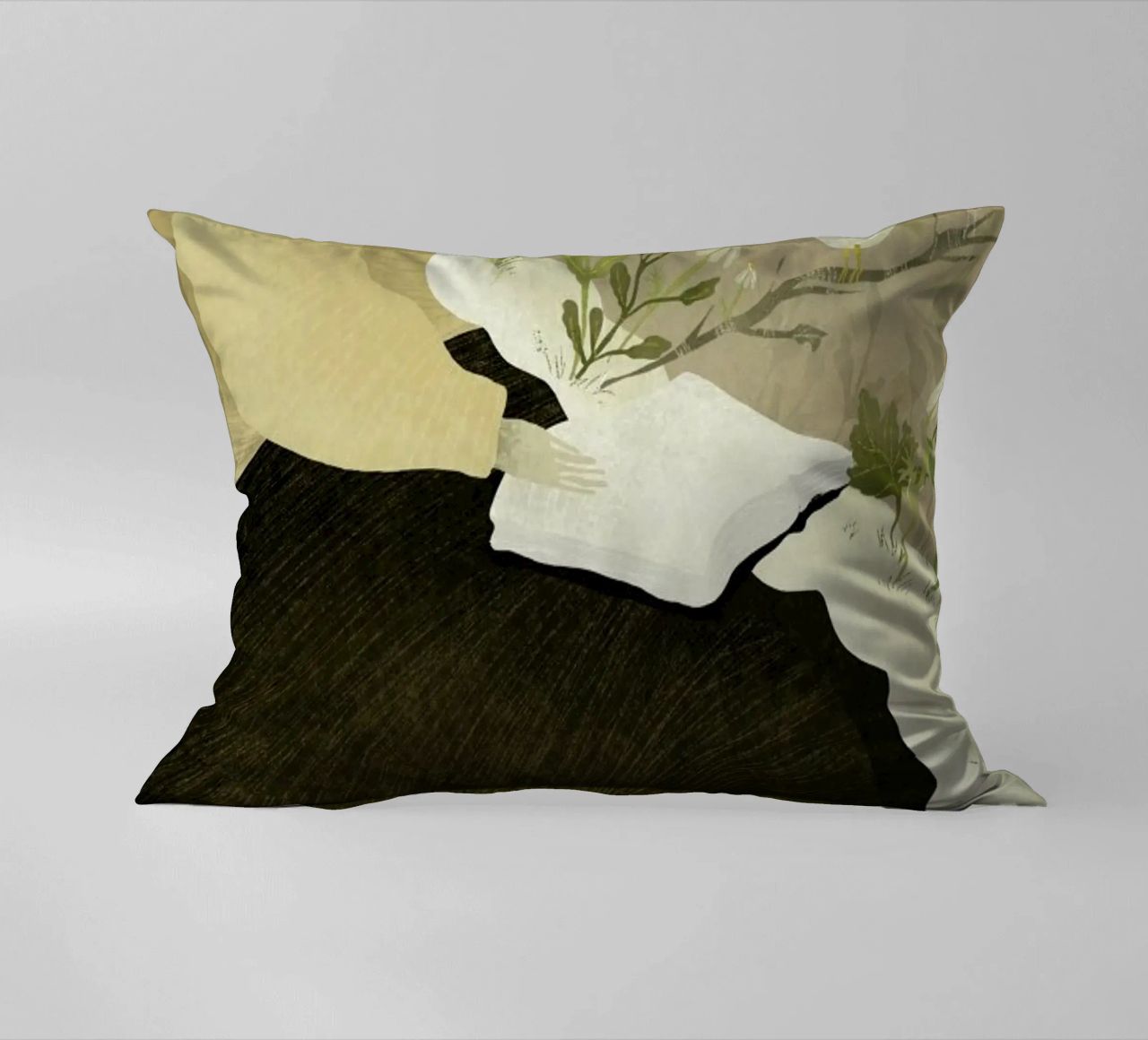 Man With Beard coussin de Amalia Restrepo