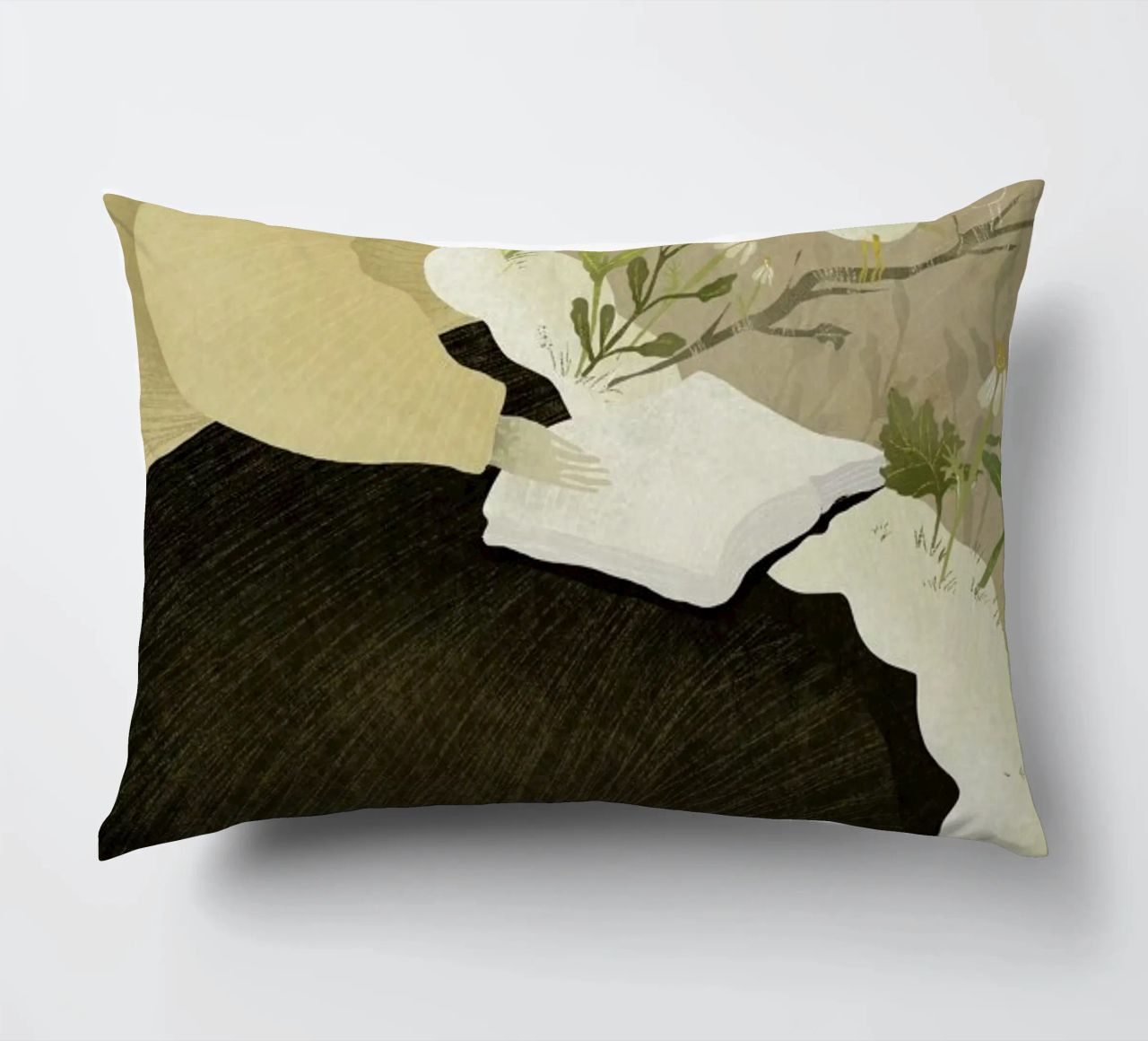 Man With Beard coussin de Amalia Restrepo