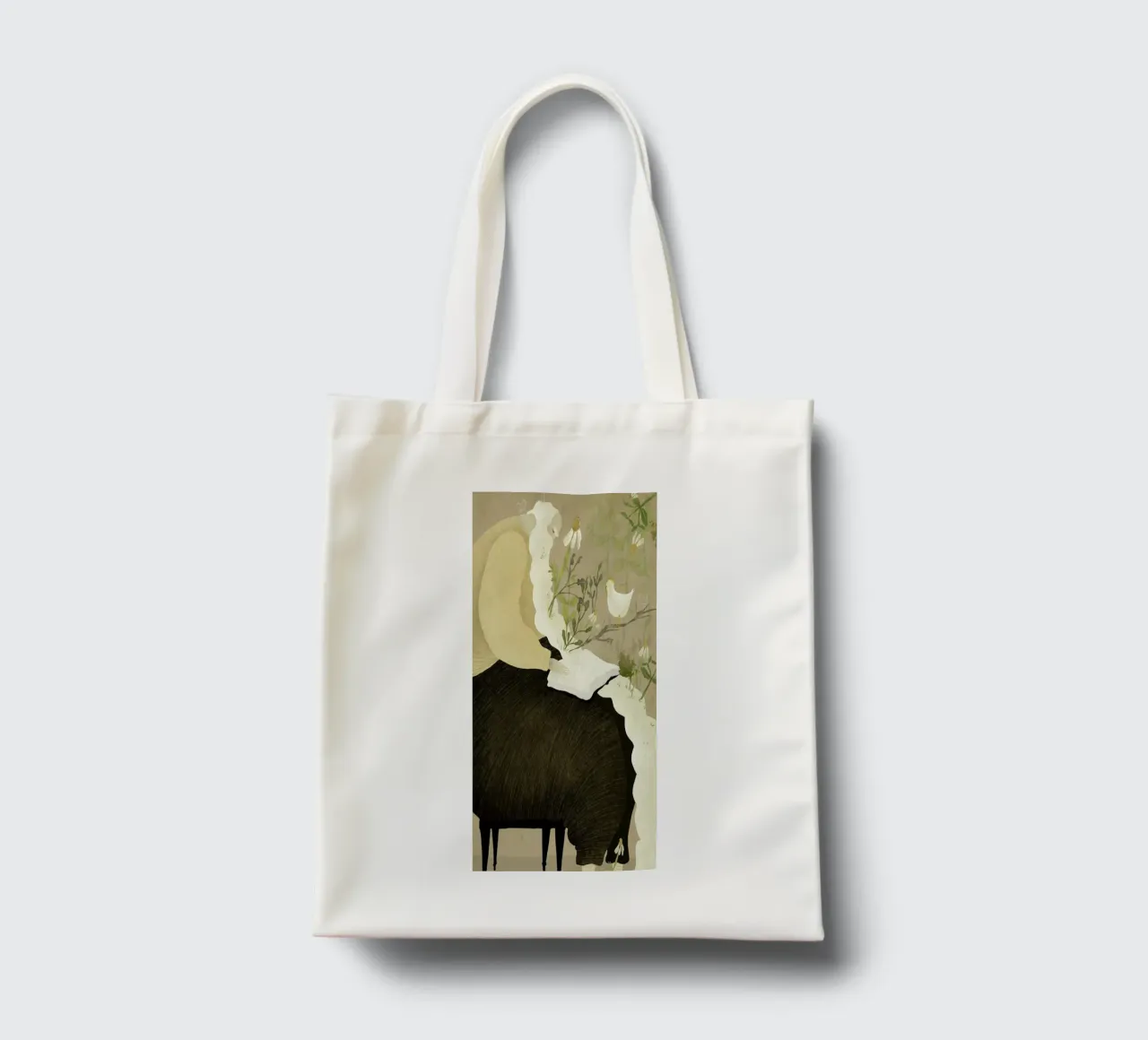 Man With Beard borsa in juta da Amalia Restrepo