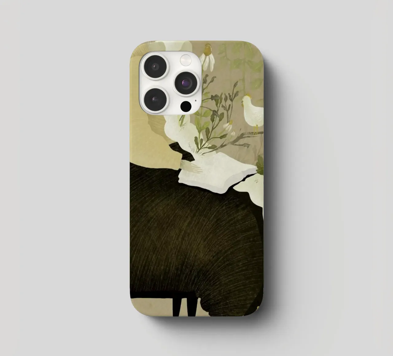 Man With Beard cover iphone da Amalia Restrepo