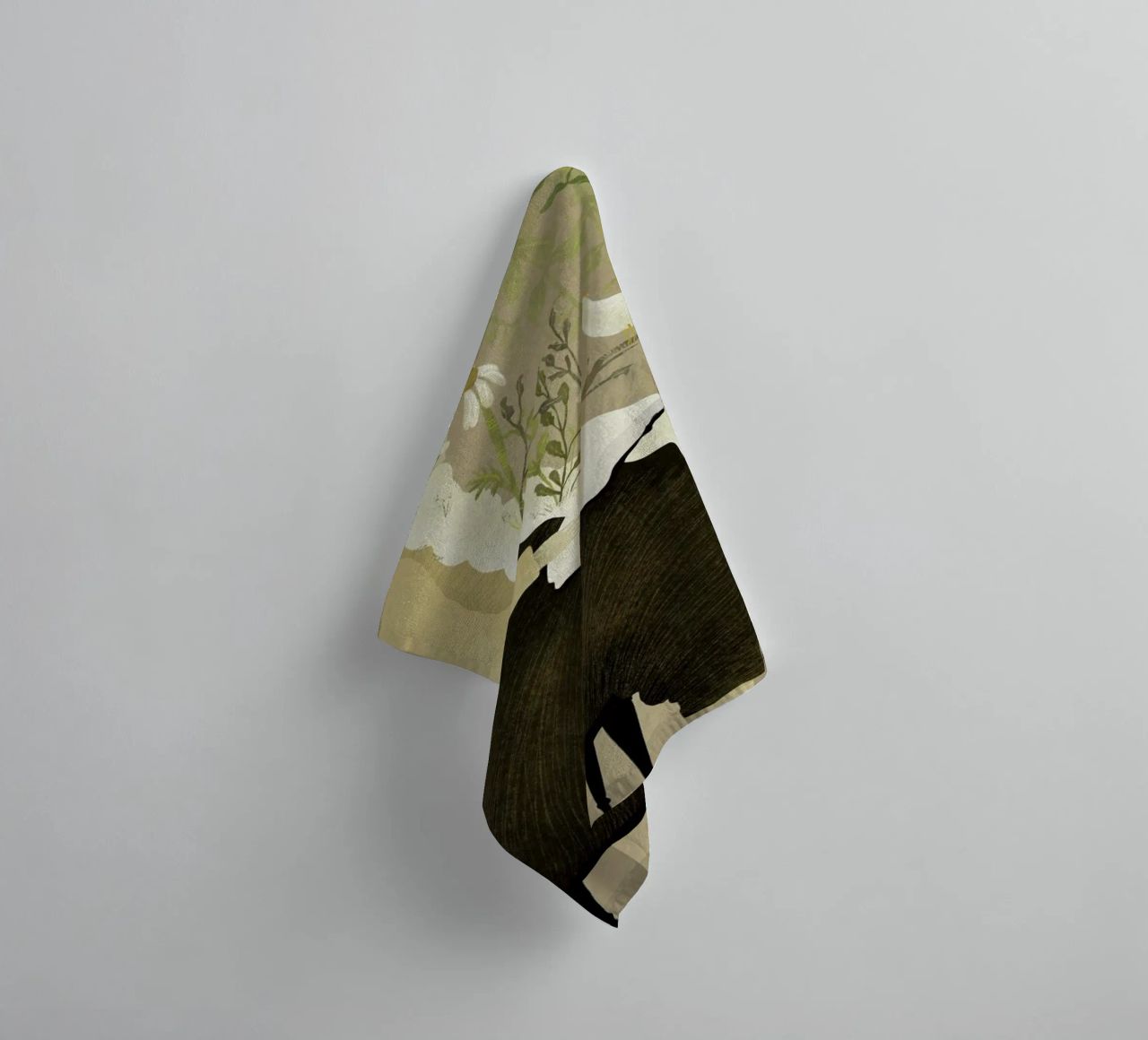 Man With Beard serviette de bain de Amalia Restrepo