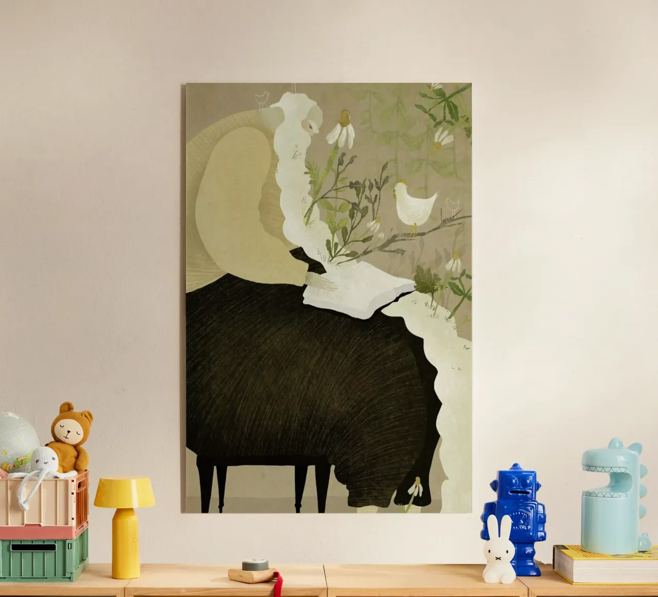 Man With Beard acrylic glass by Amalia Restrepo