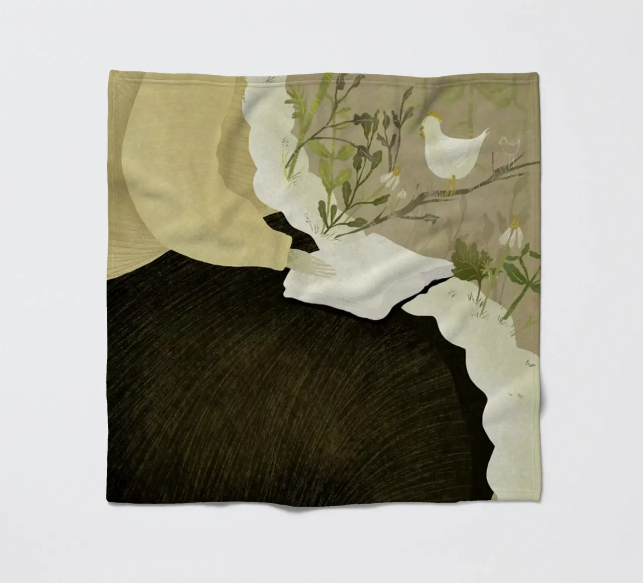 Man With Beard coperta in pile da Amalia Restrepo