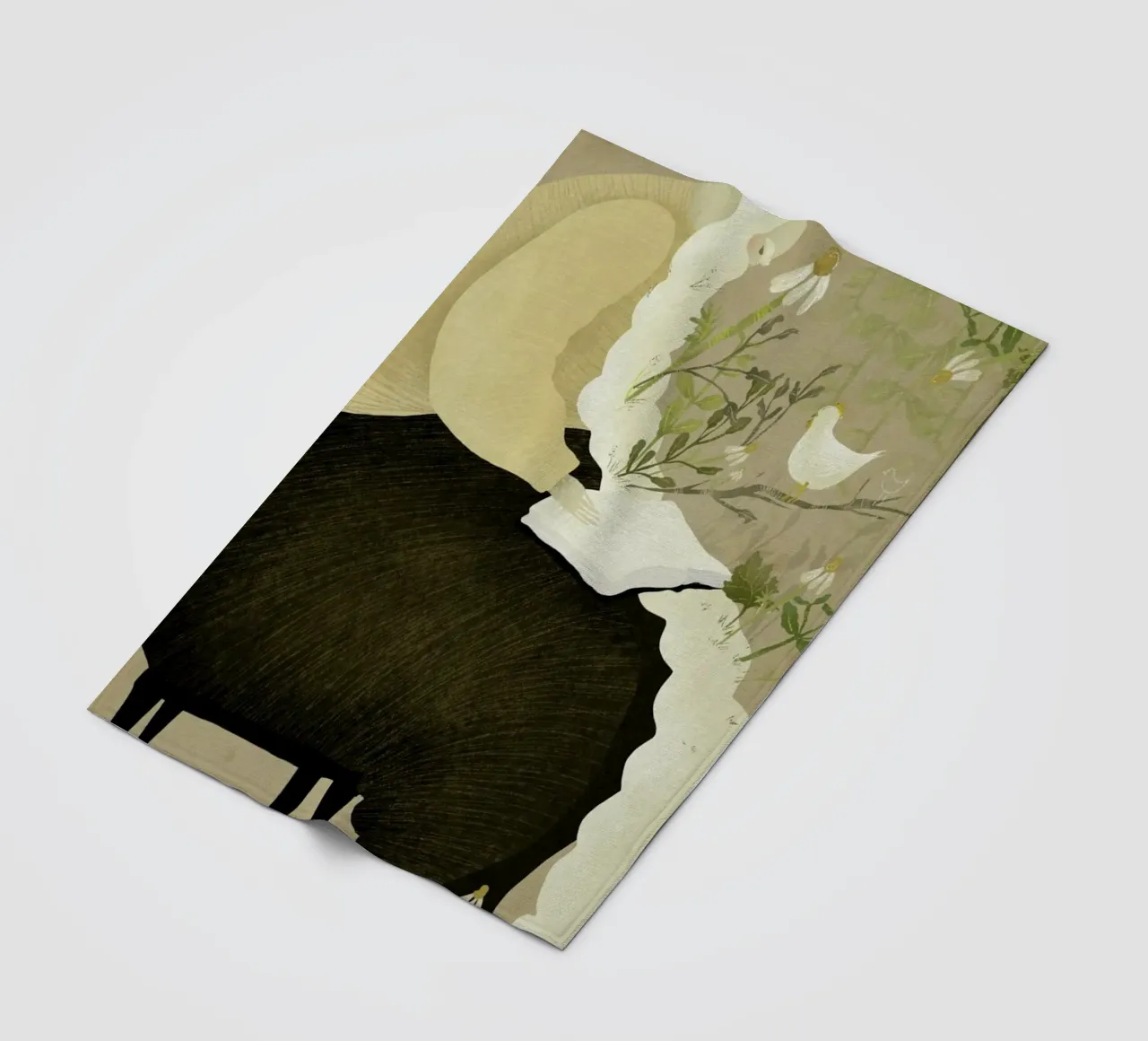 Man With Beard coperta in pile da Amalia Restrepo