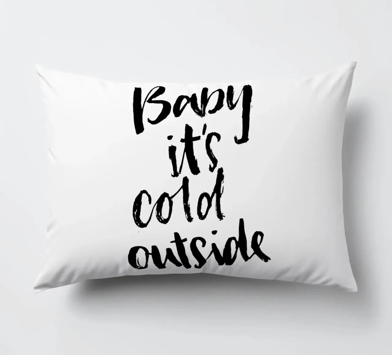 Baby It's Cold cuscino da Brushmeetspaper