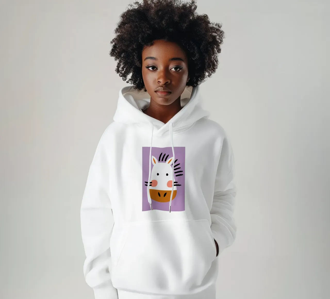 Ziggy the Zebra Hoodie von Little Flourishes