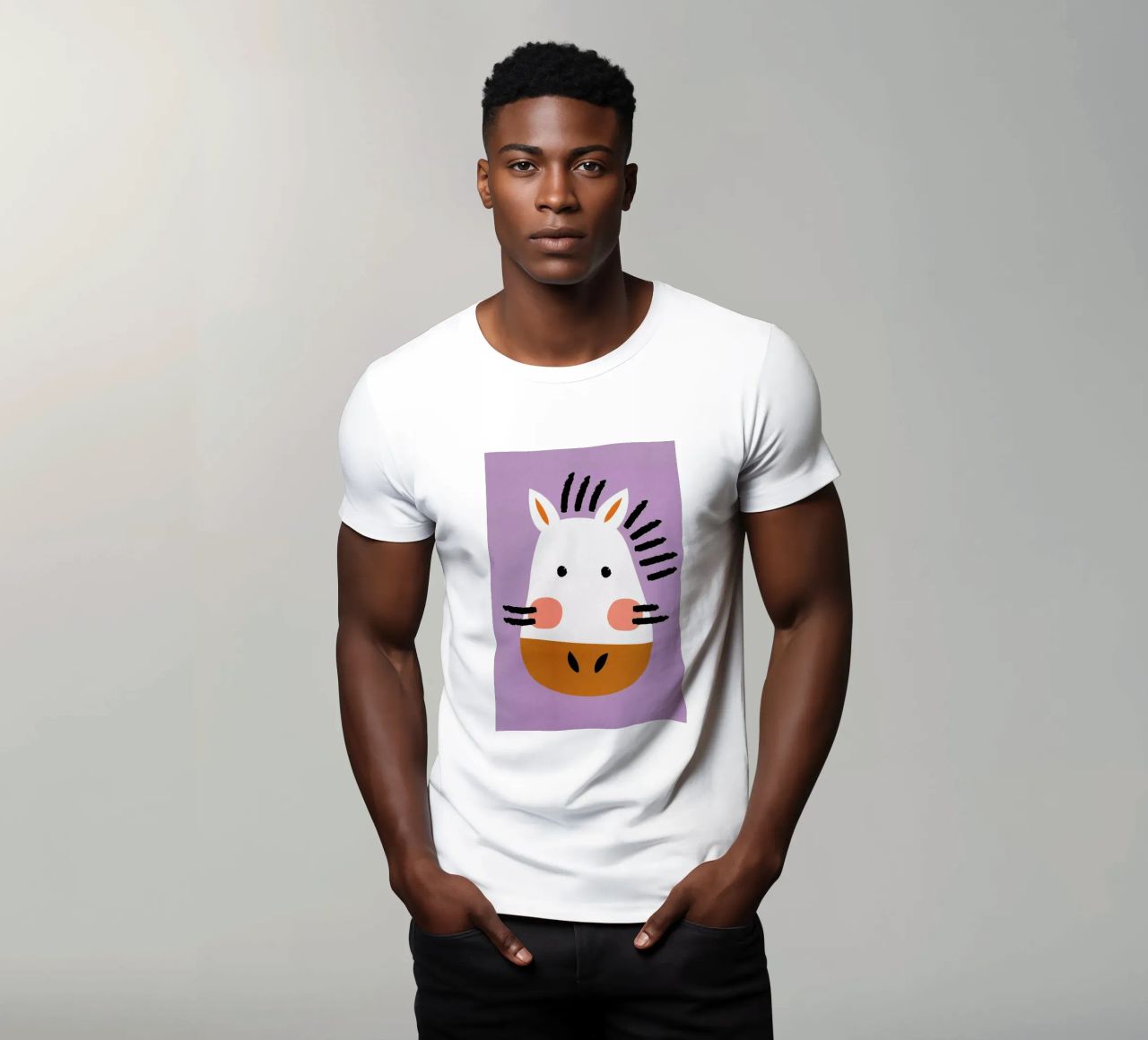 Ziggy the Zebra t-shirt da Little Flourishes
