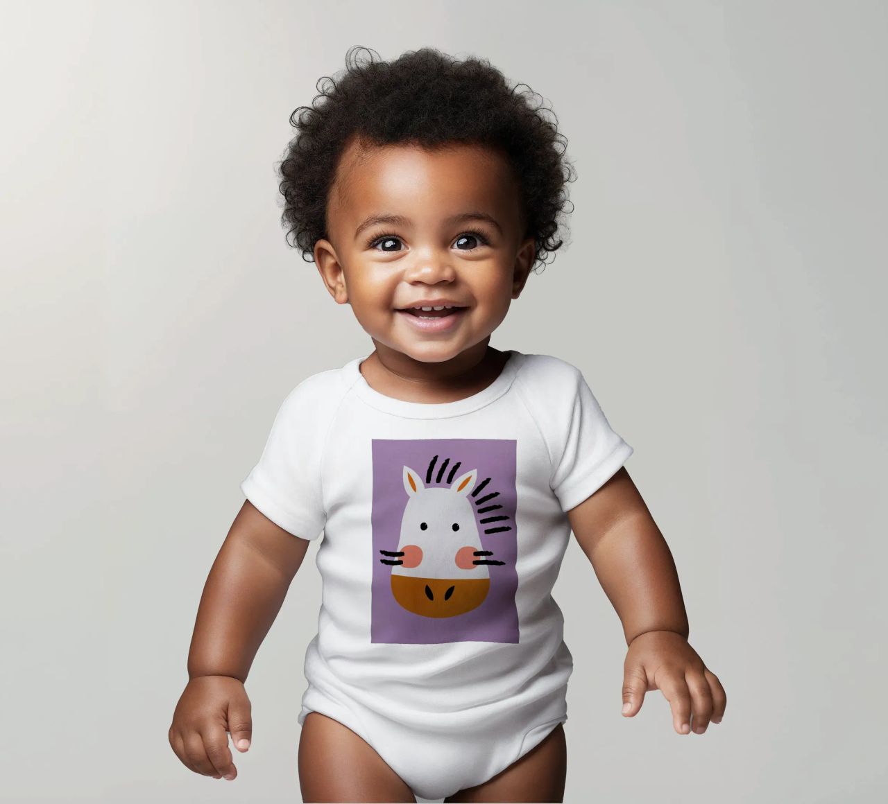 Ziggy the Zebra body bébé de Little Flourishes