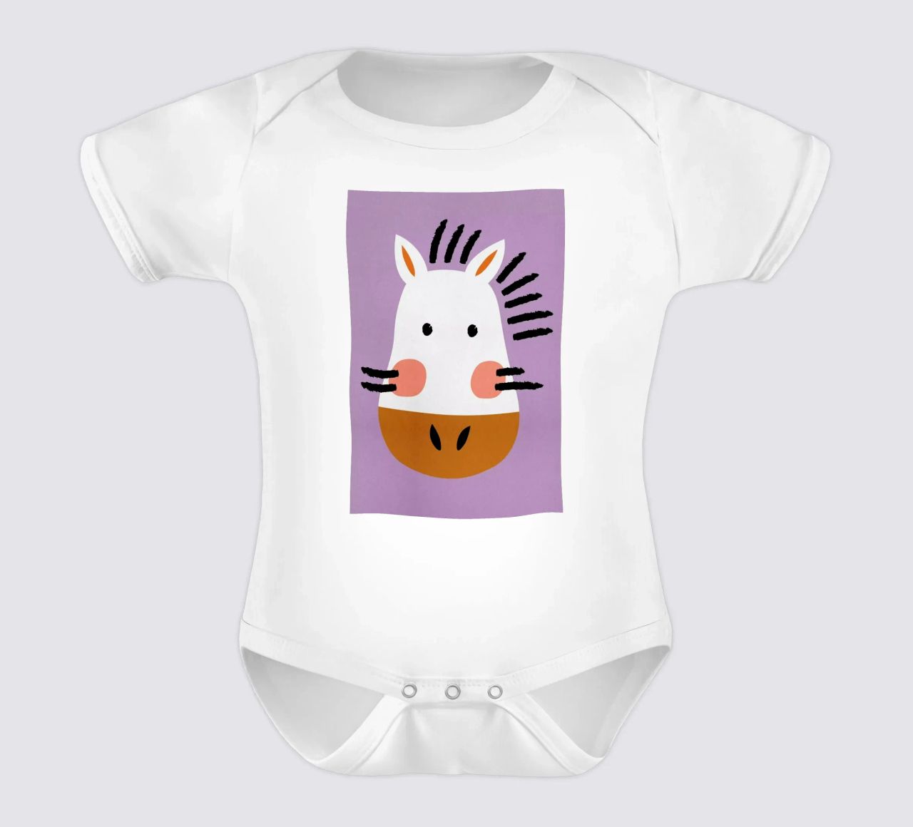 Ziggy the Zebra body bébé de Little Flourishes