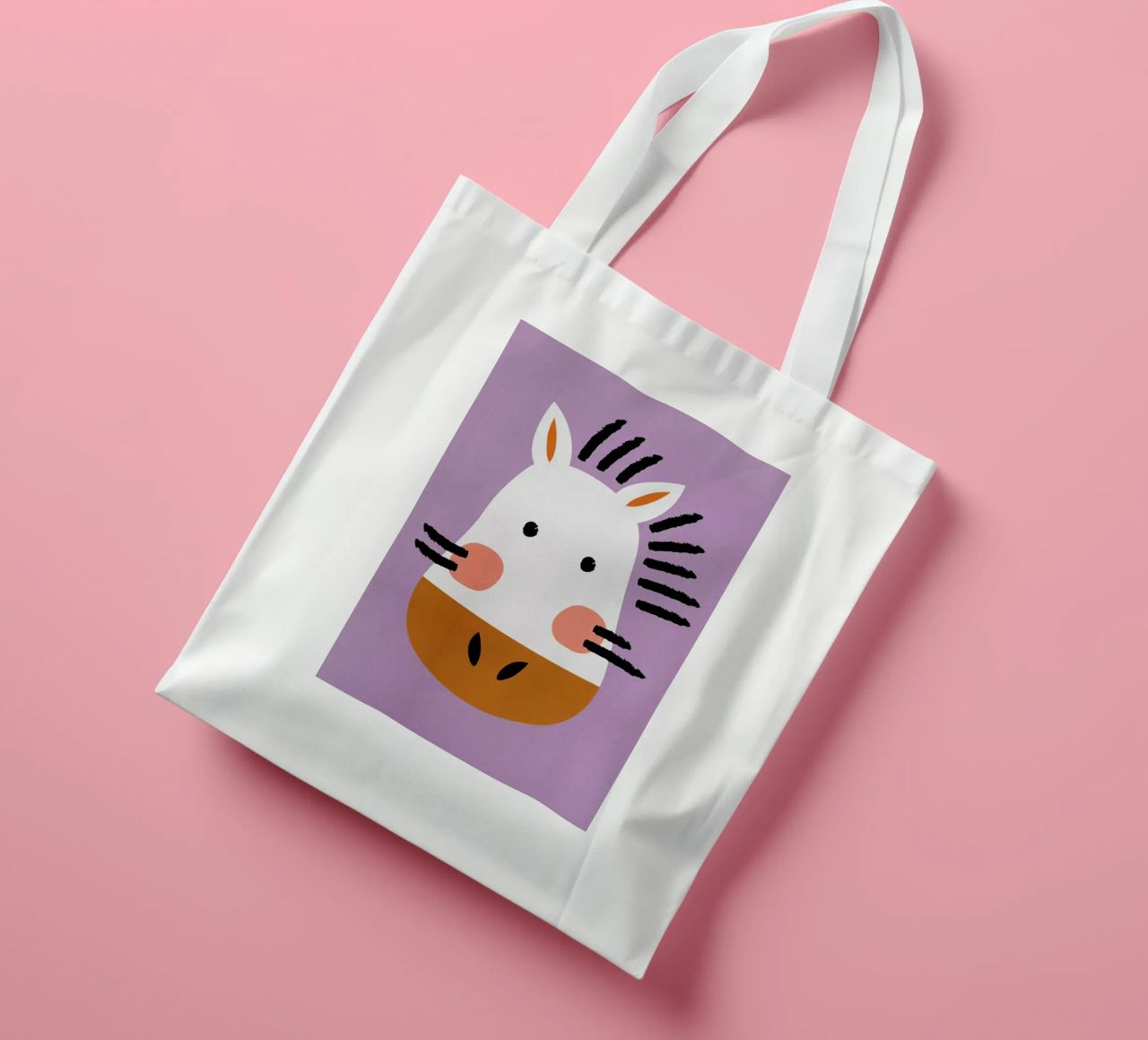 Ziggy the Zebra borsa in juta da Little Flourishes