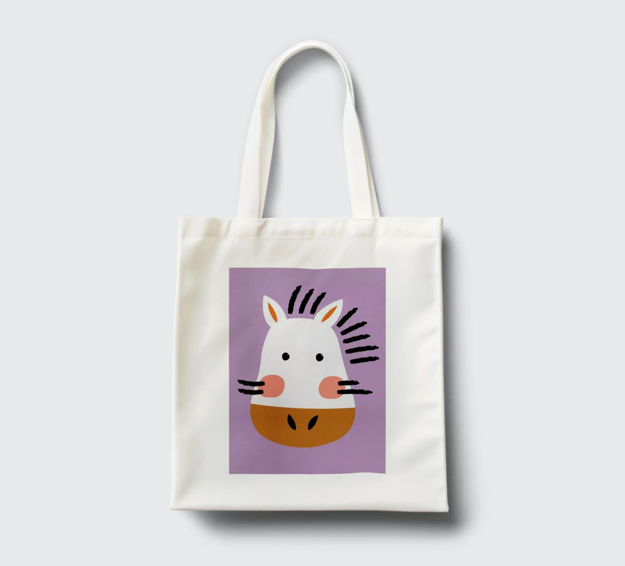 Ziggy the Zebra borsa in juta da Little Flourishes