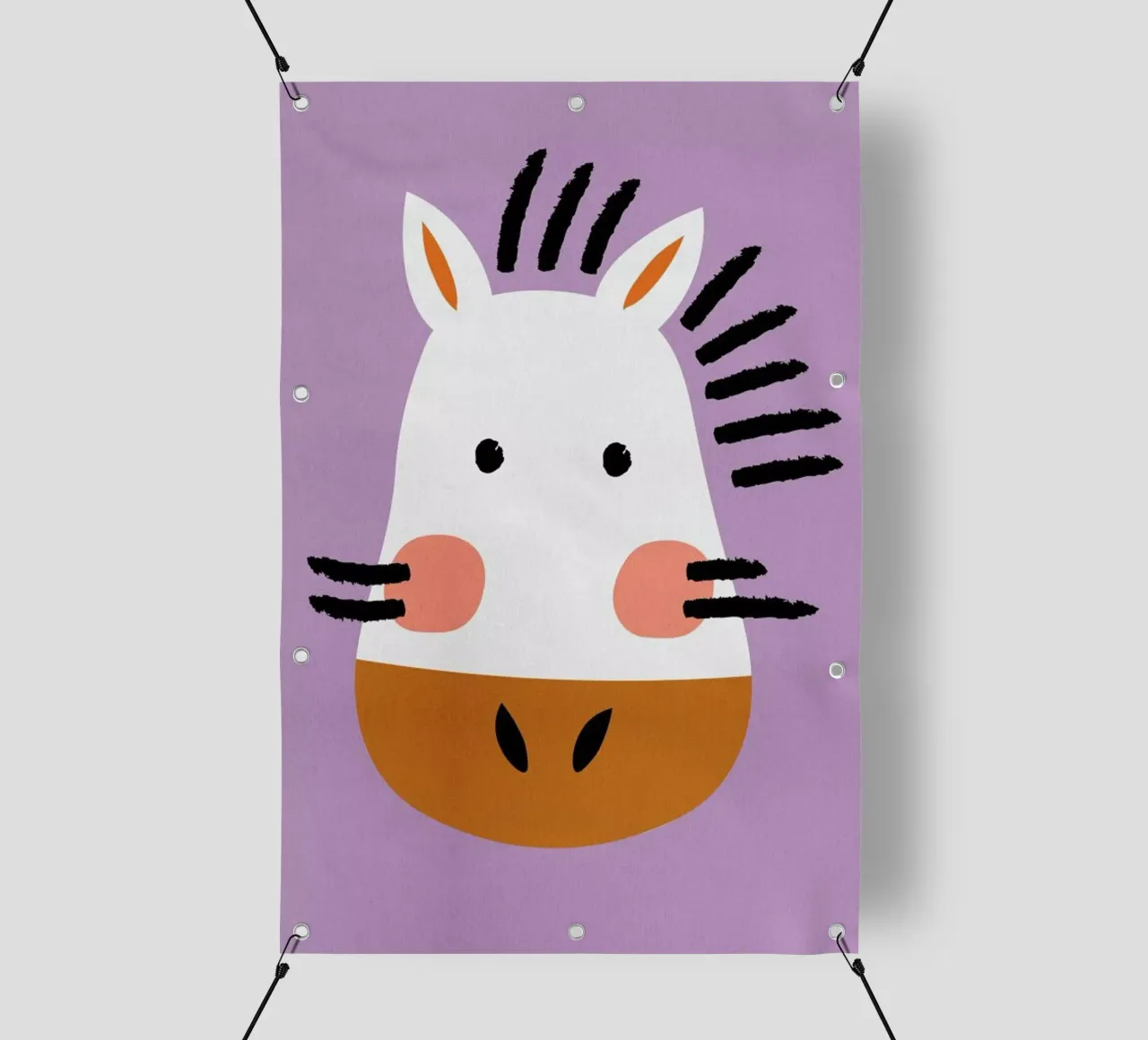 Ziggy the Zebra lonas publicitarias de Little Flourishes