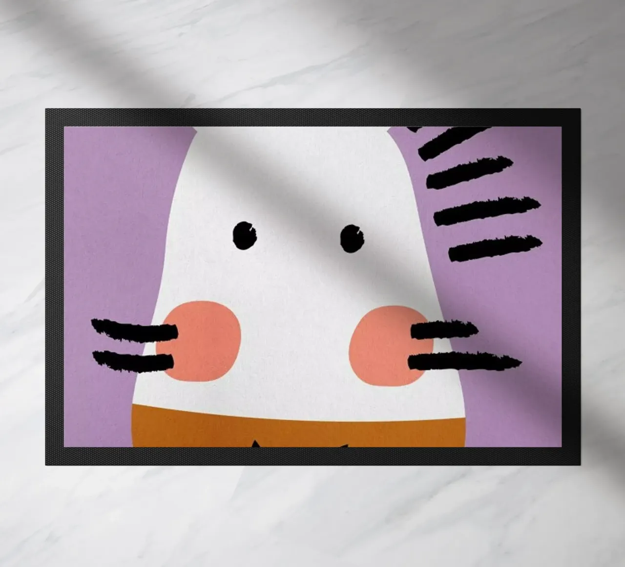 Ziggy the Zebra Fußmatte von Little Flourishes