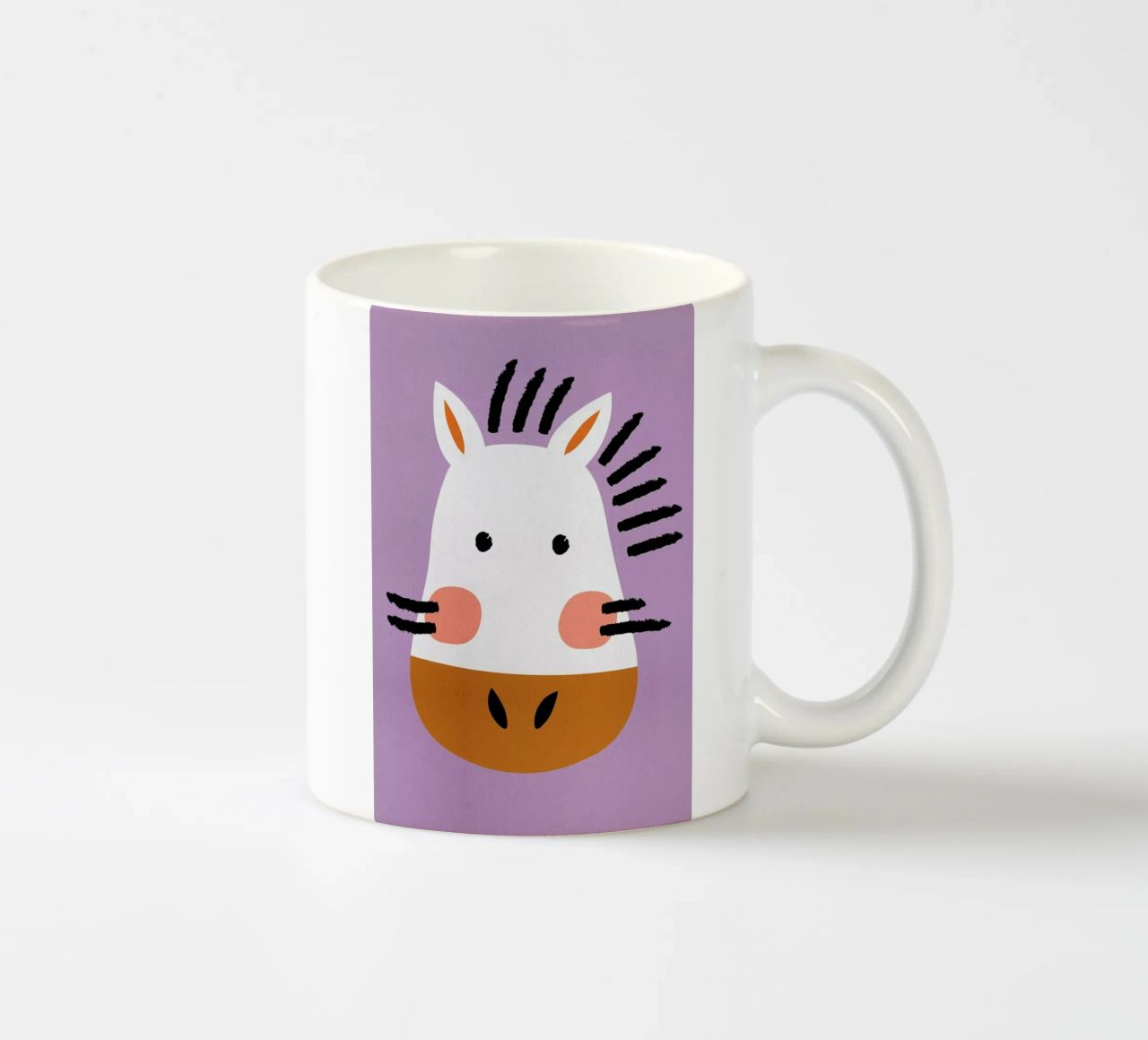 Ziggy the Zebra mug en céramique de Little Flourishes