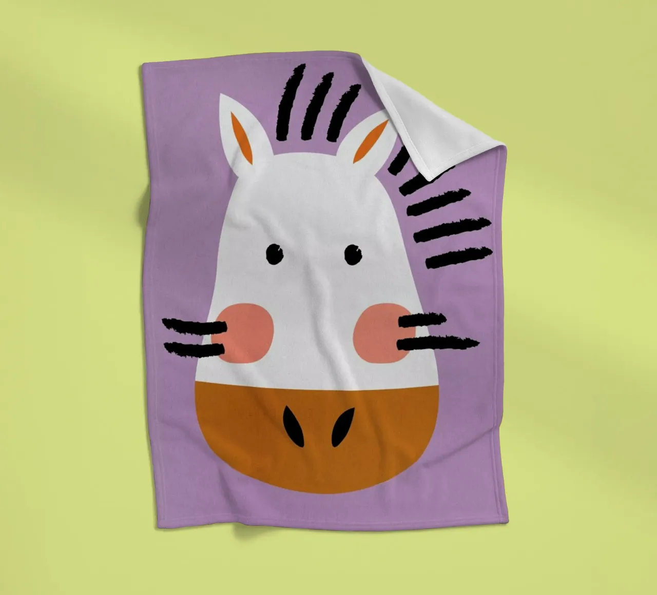 Ziggy the Zebra coperta in pile da Little Flourishes