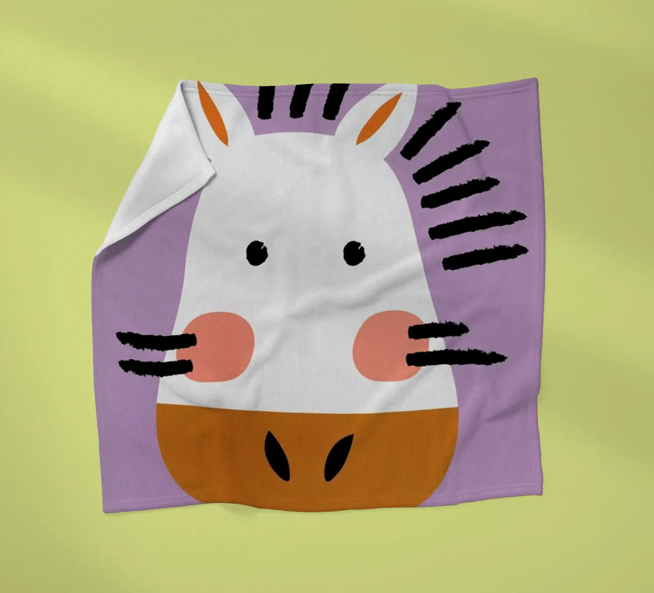 Ziggy the Zebra Fleecedecke von Little Flourishes