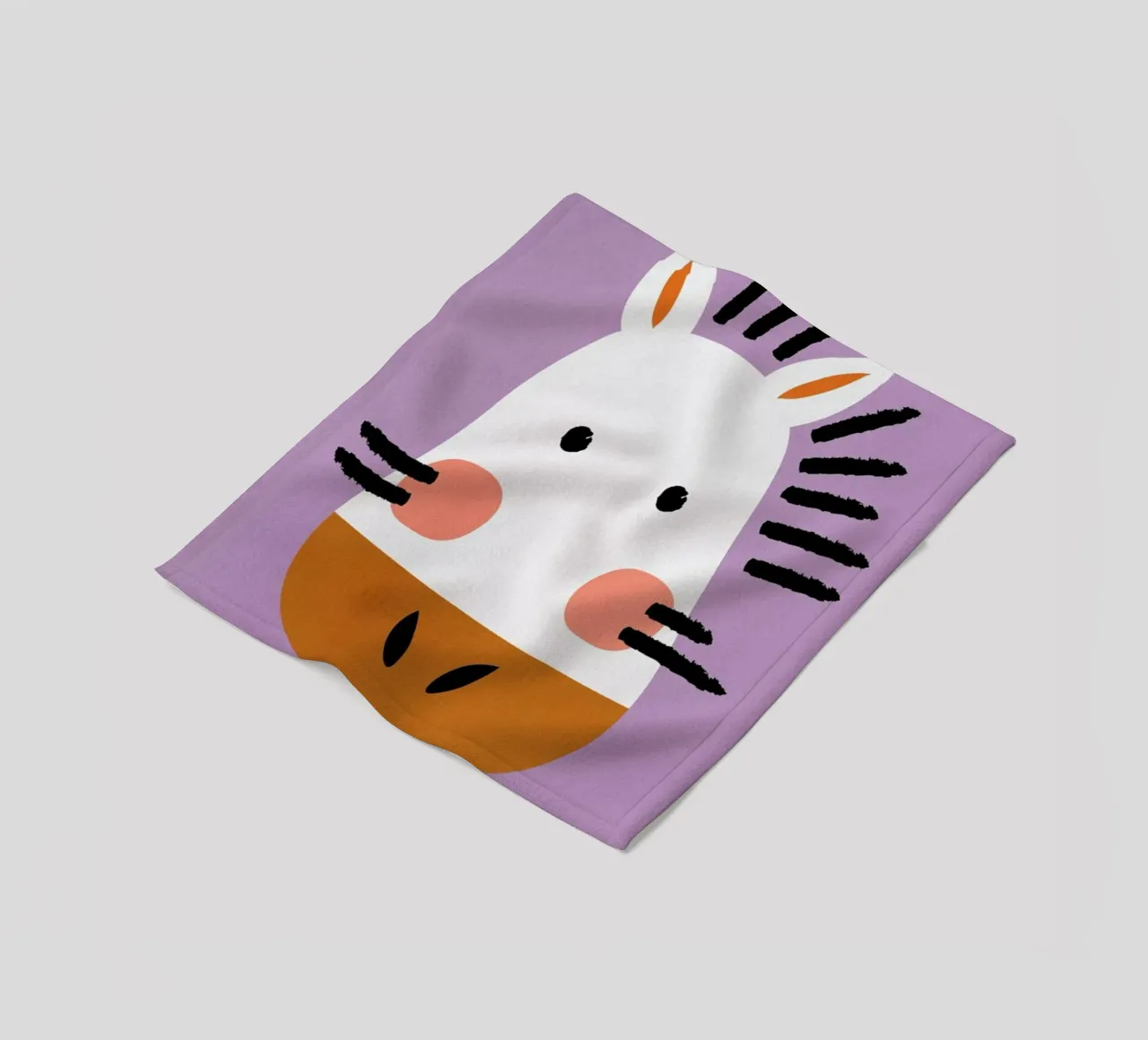 Ziggy the Zebra coperta in pile da Little Flourishes