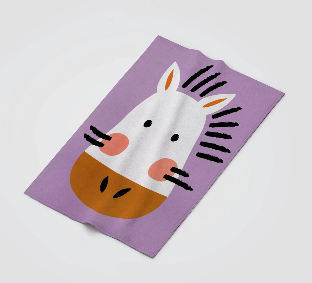 Ziggy the Zebra coperta in pile da Little Flourishes