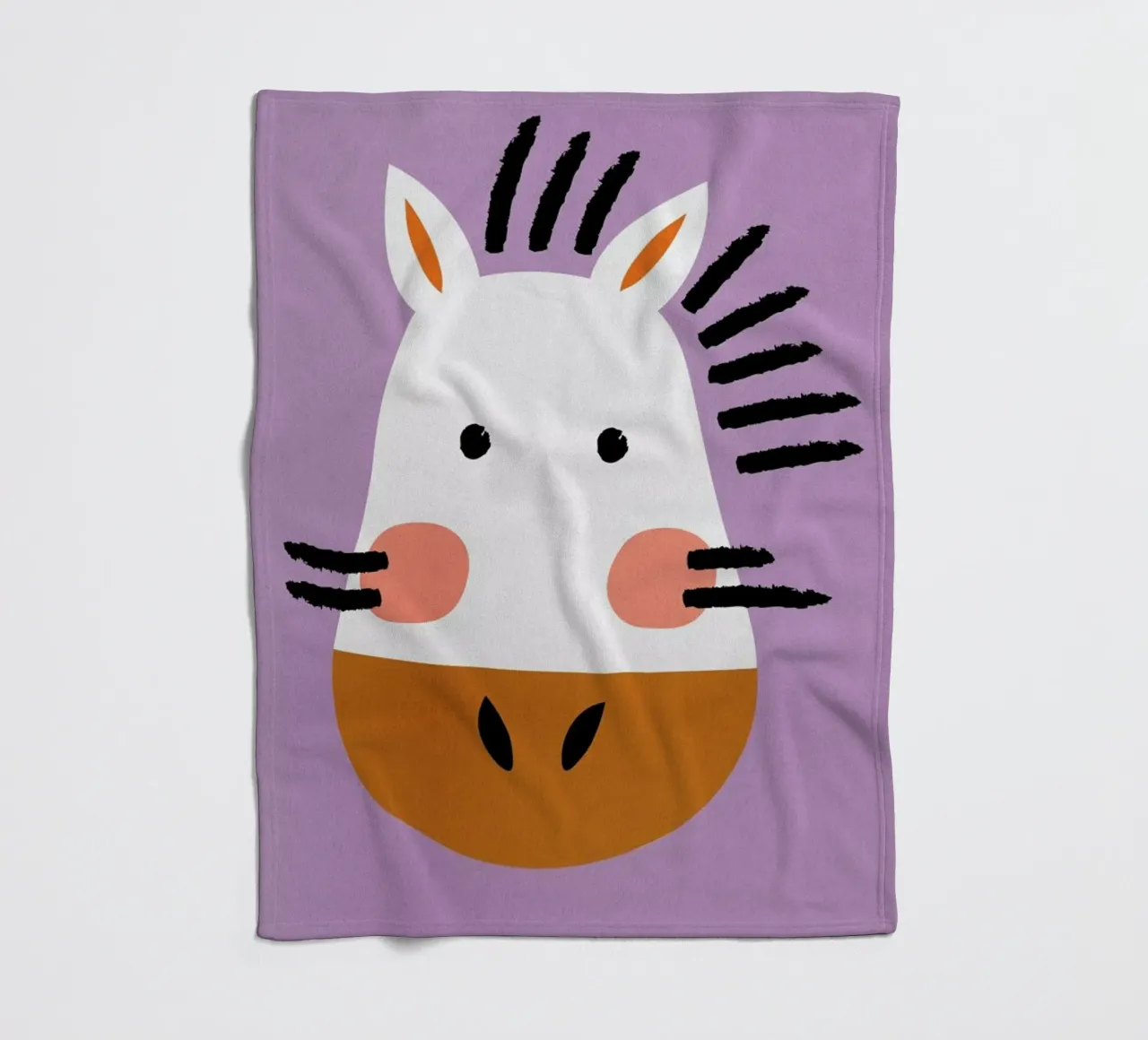 Ziggy the Zebra Fleecedecke von Little Flourishes