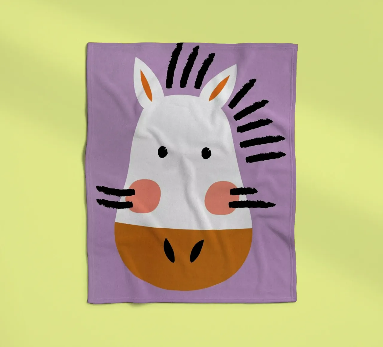 Ziggy the Zebra coperta in pile da Little Flourishes