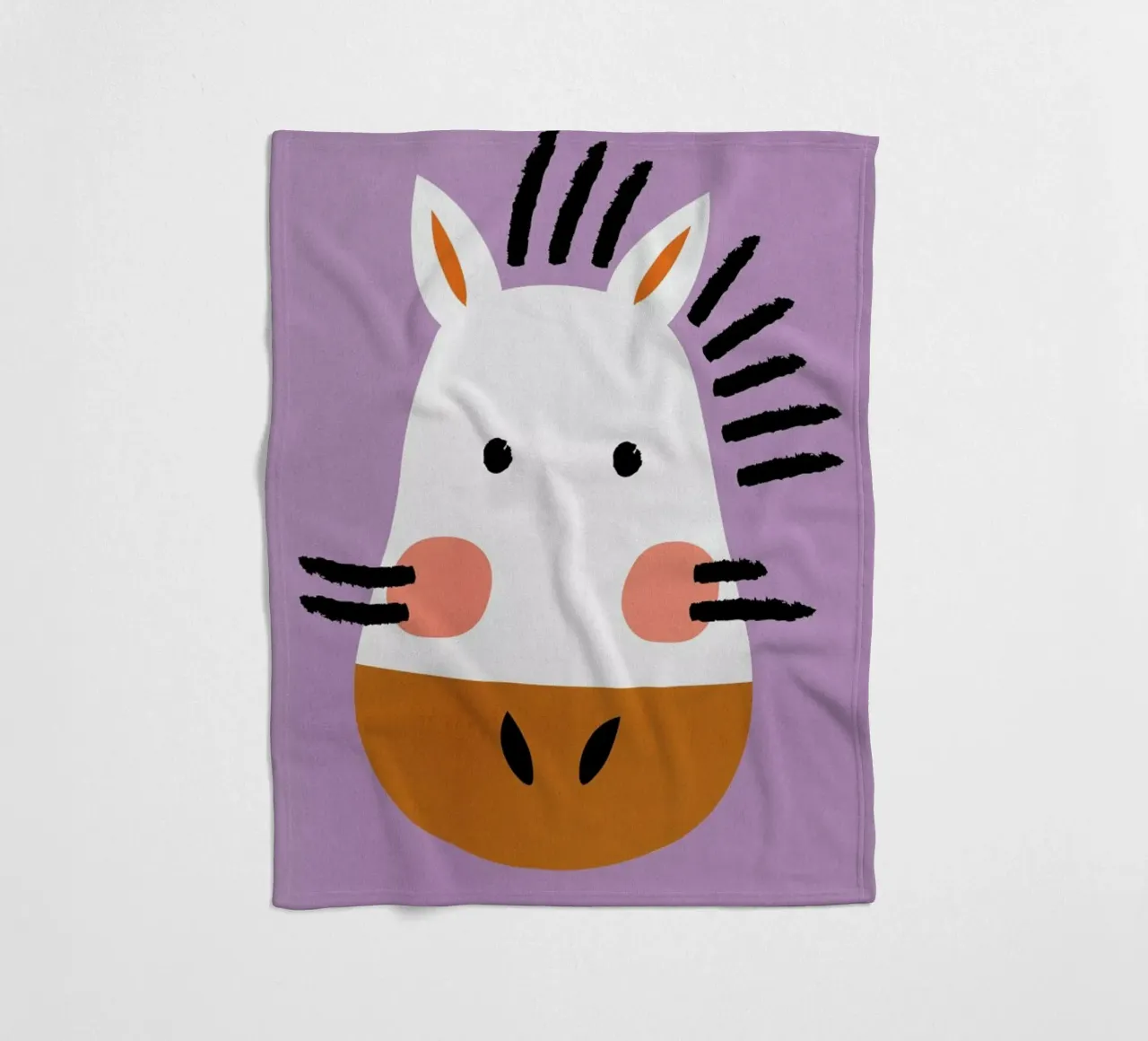 Ziggy the Zebra coperta in pile da Little Flourishes