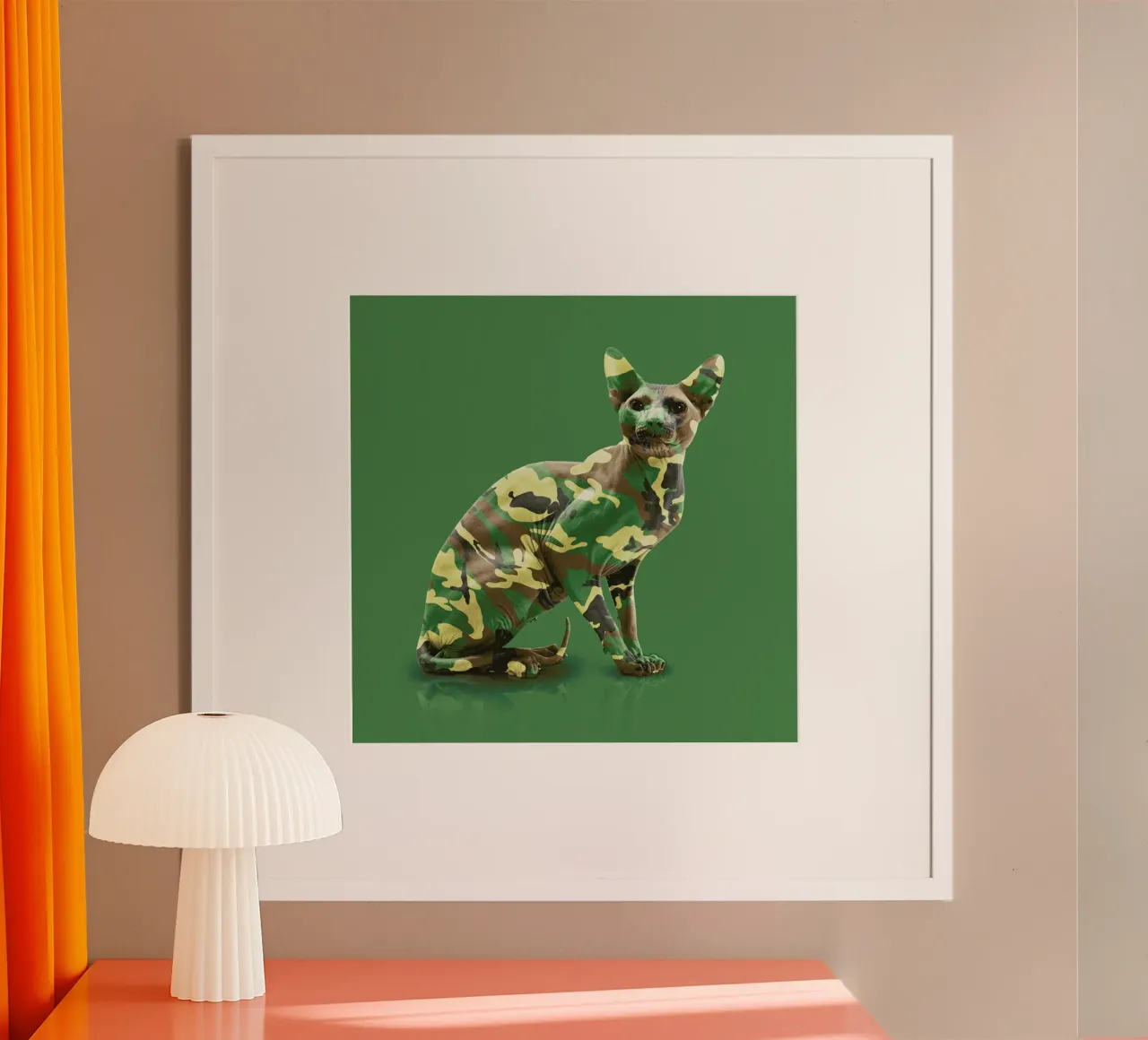 Camoucat poster con telaio in plastica da suckertom