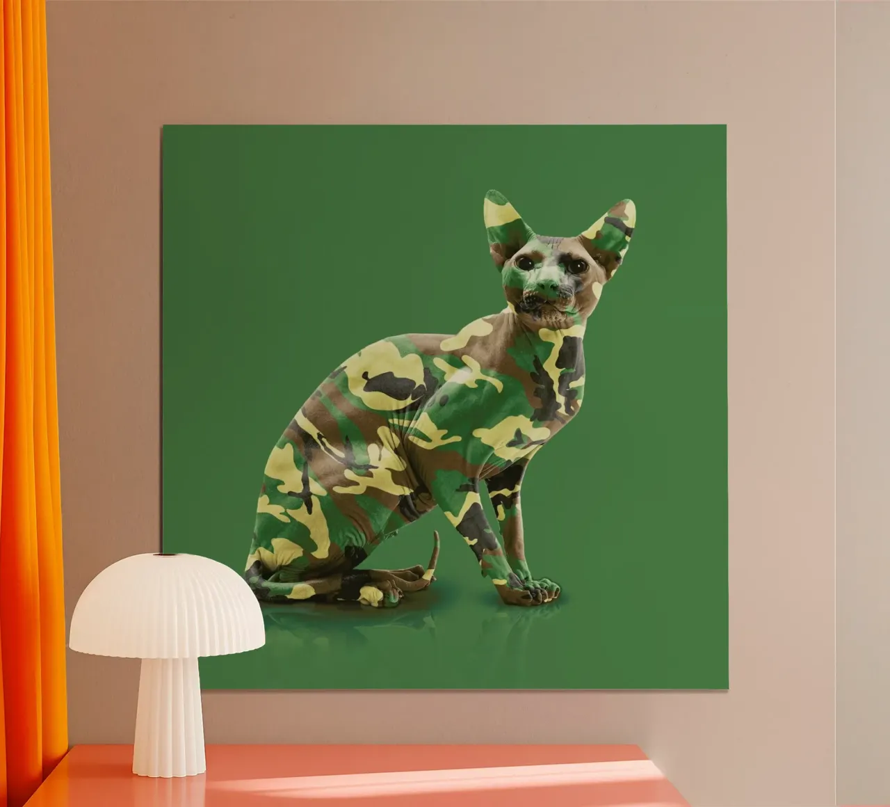 Camoucat poster con telaio in plastica da suckertom